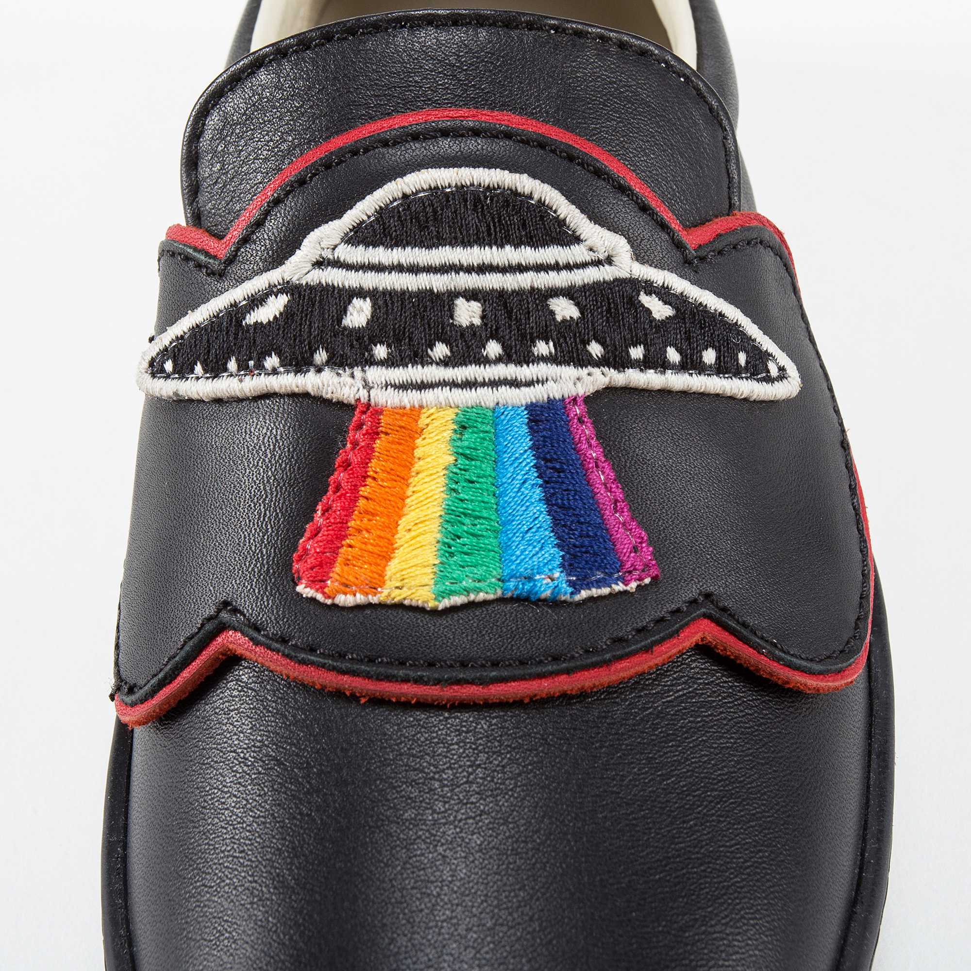 Boys & Girls Black Rainbow Shoes