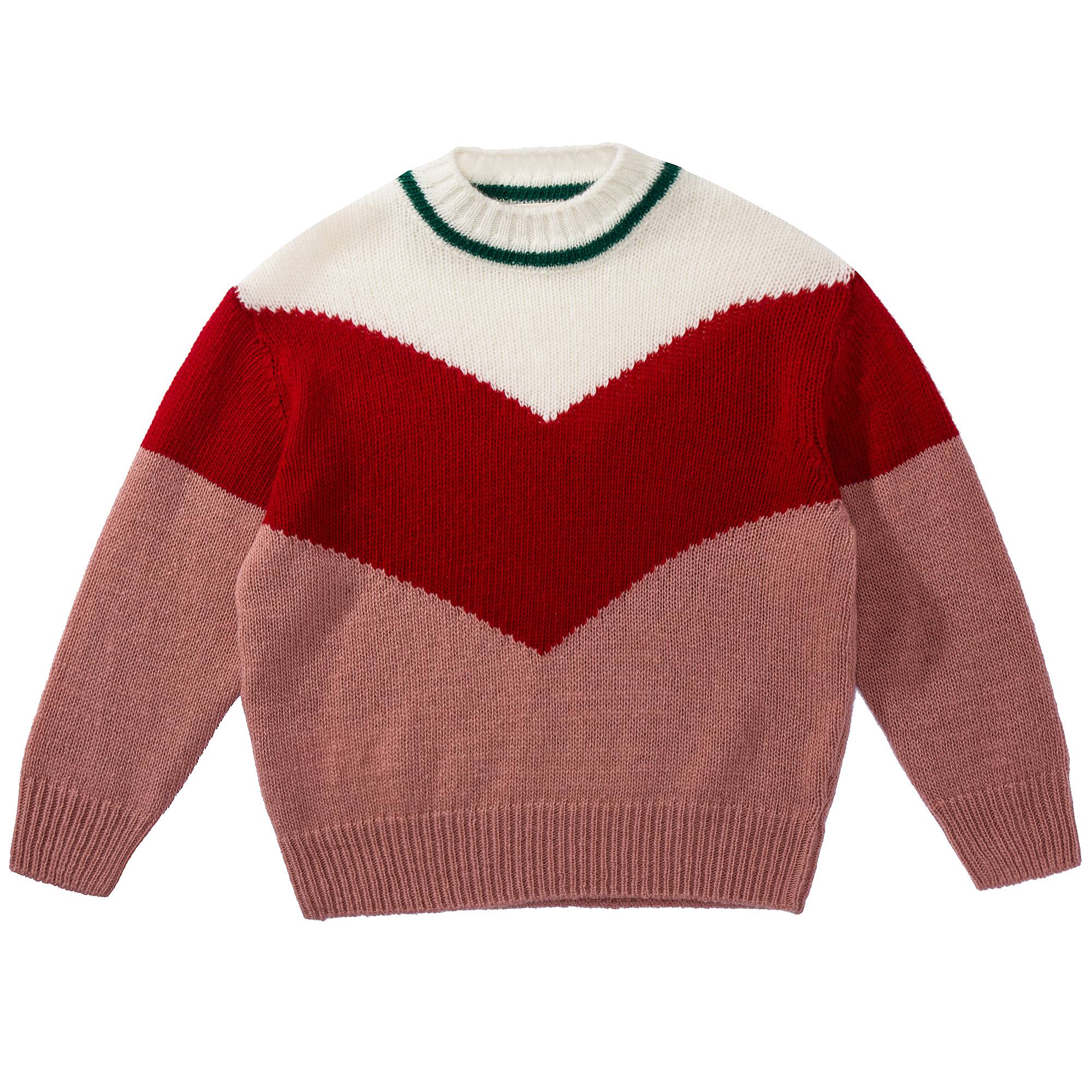 Girls Rose Pink Wool Sweater