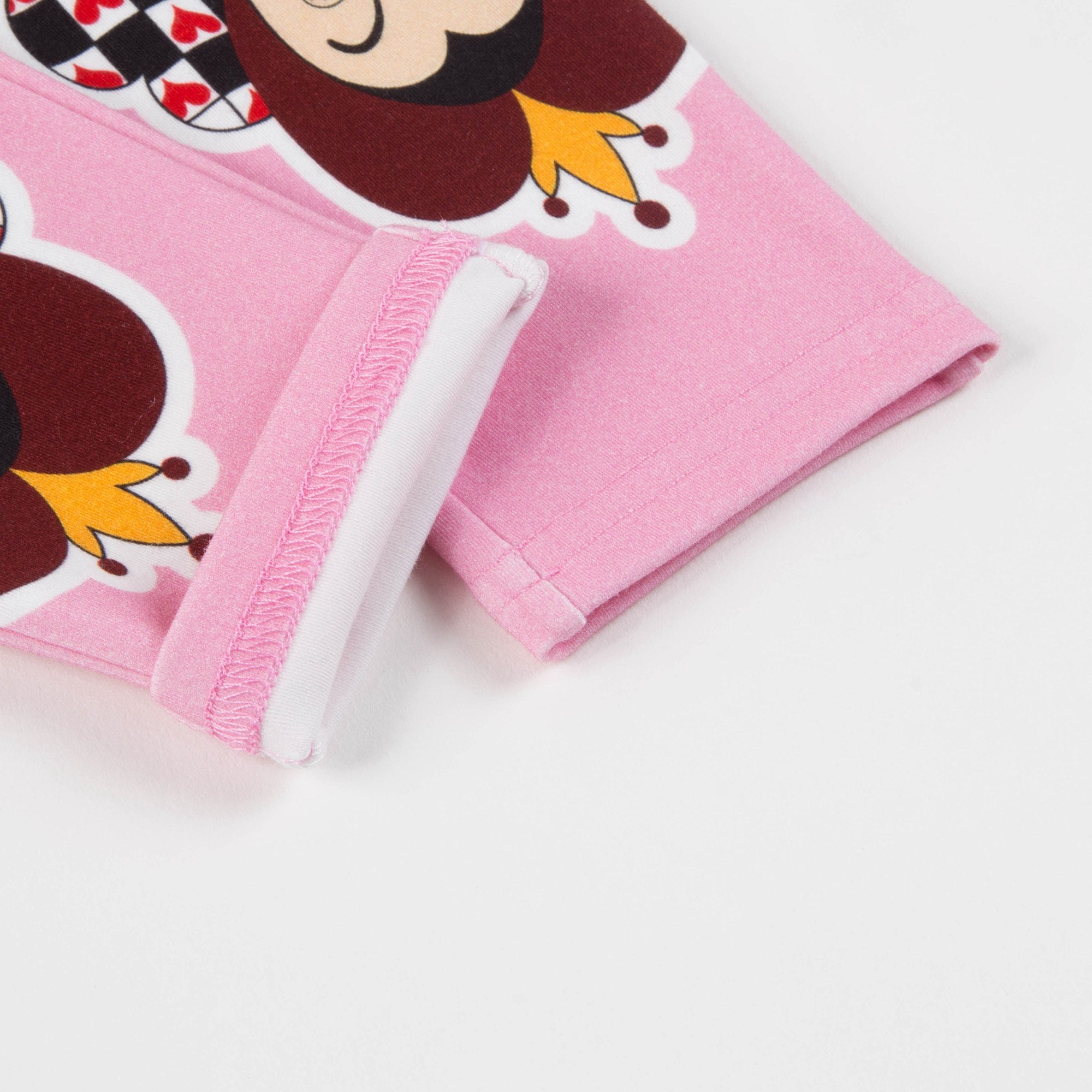 Baby Girls Pink Printed Cotton Leggings