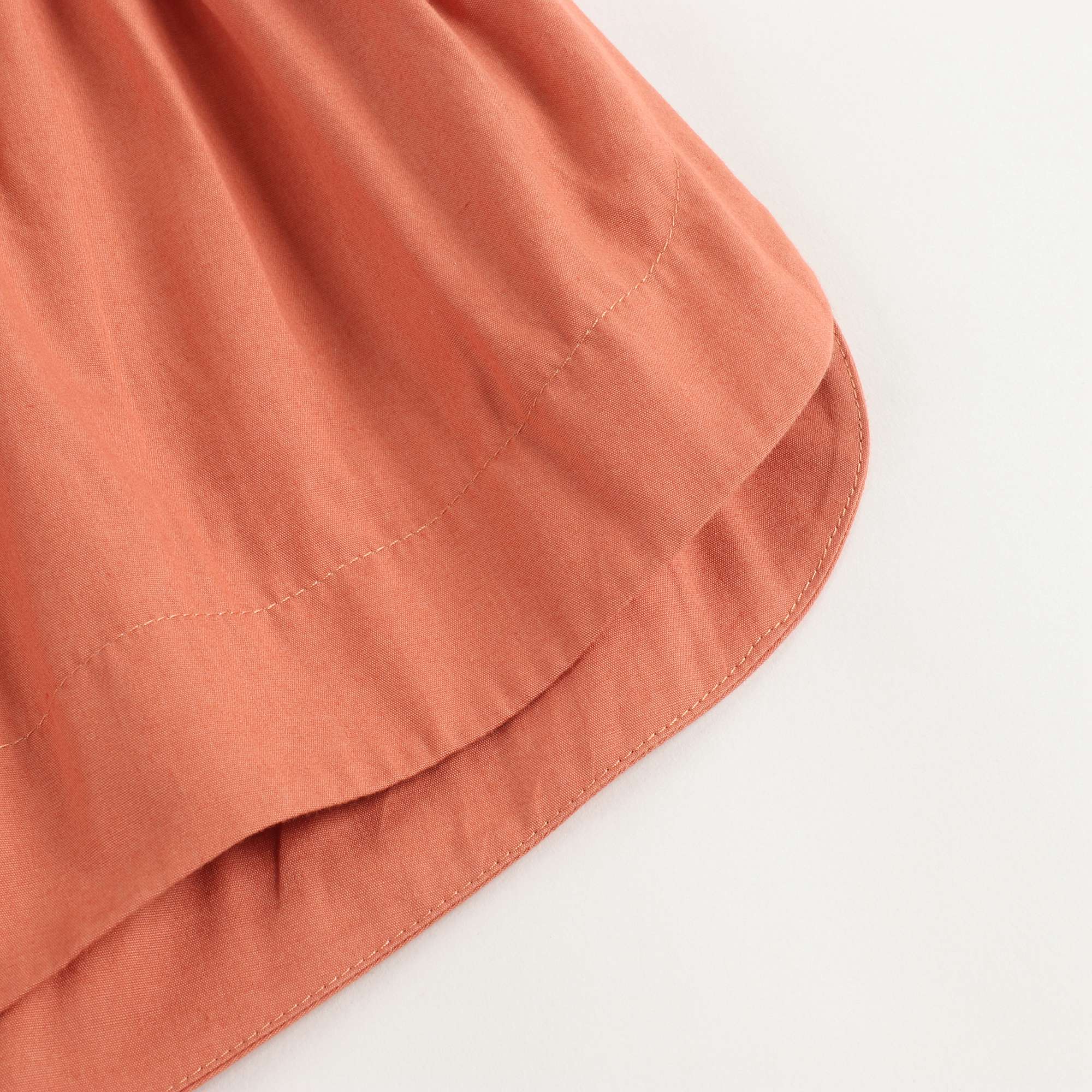 Girls Terracotta Cotton Shorts