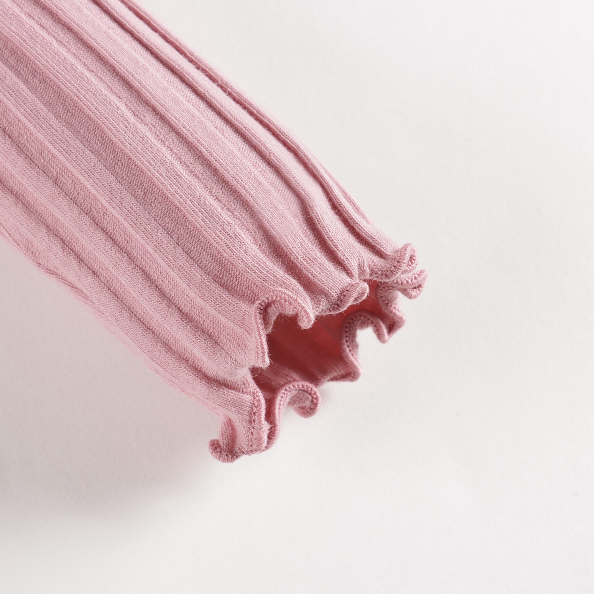 Girls Pink Cotton Turtleneck