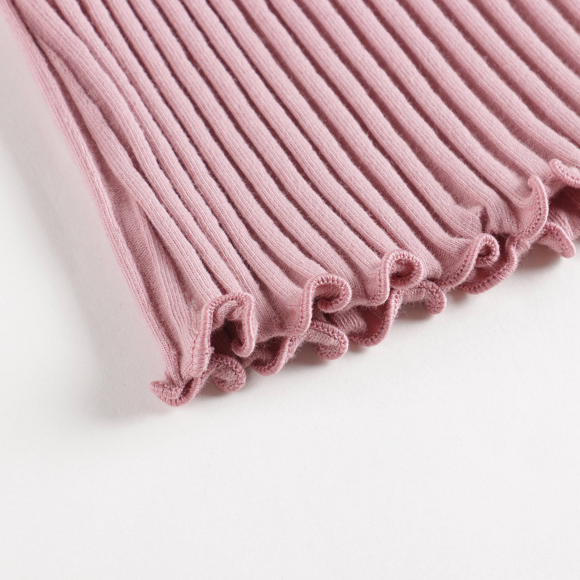 Girls Pink Cotton Turtleneck