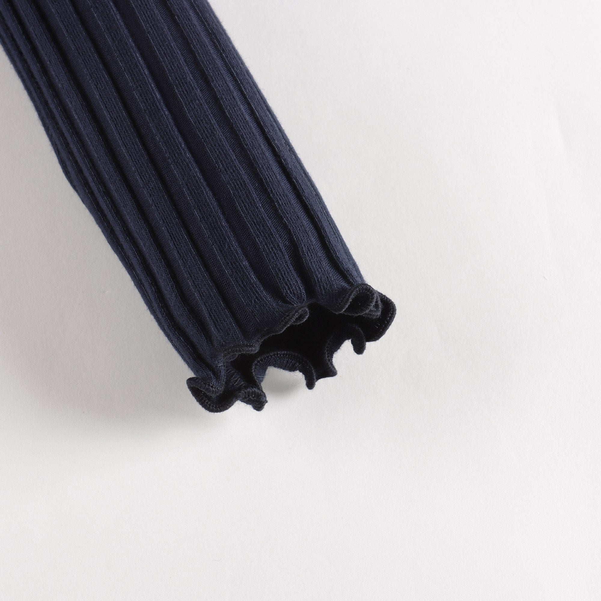 Girls Blue Cotton Turtleneck