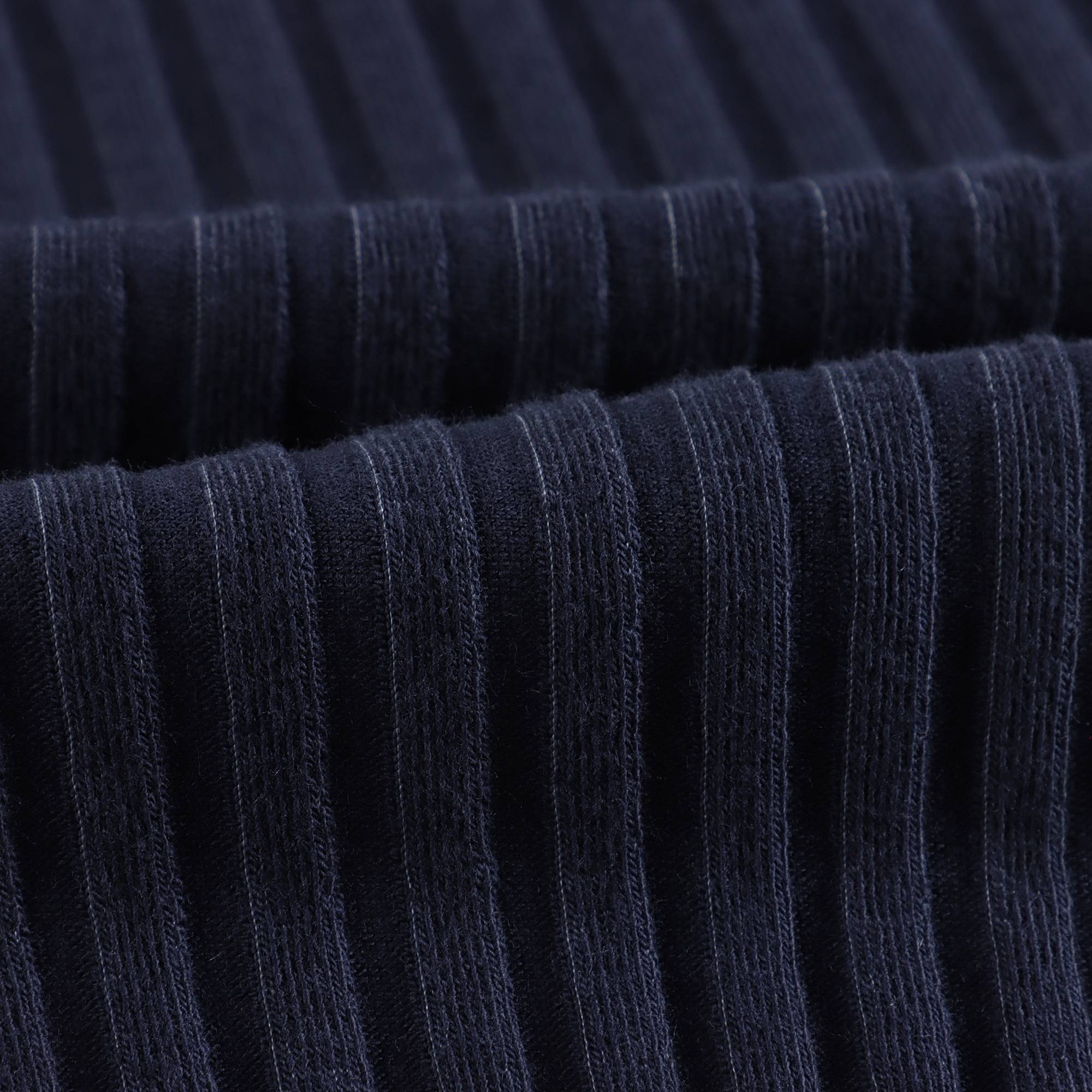 Girls Blue Cotton Turtleneck