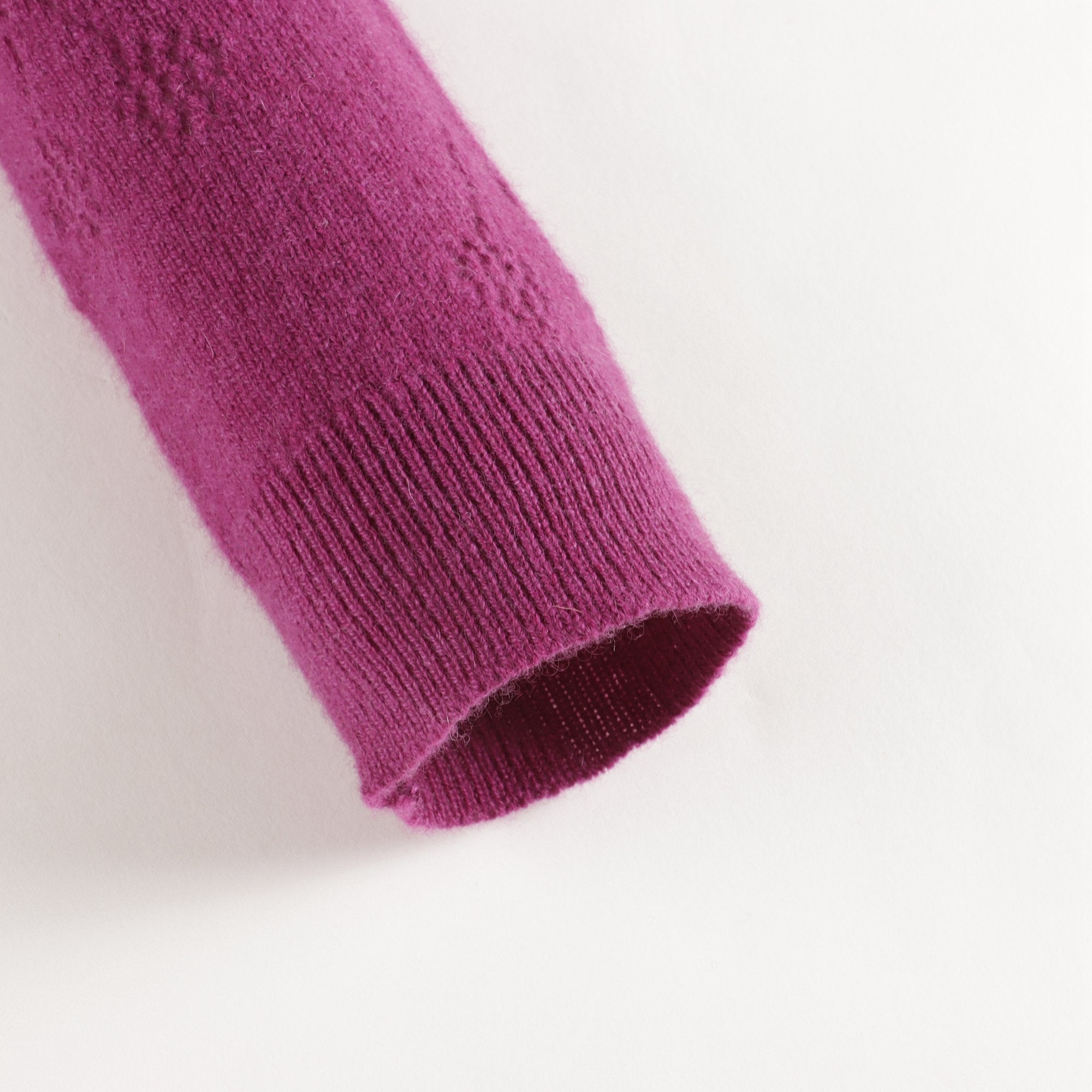 Girls Fuschia Logo Cashmere Cardigan