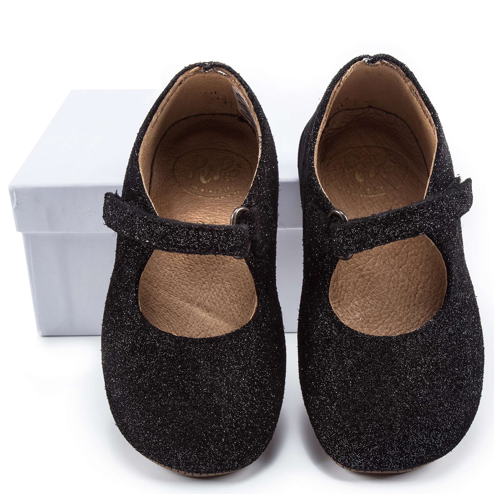 Girls Black "Spsg" Shoes