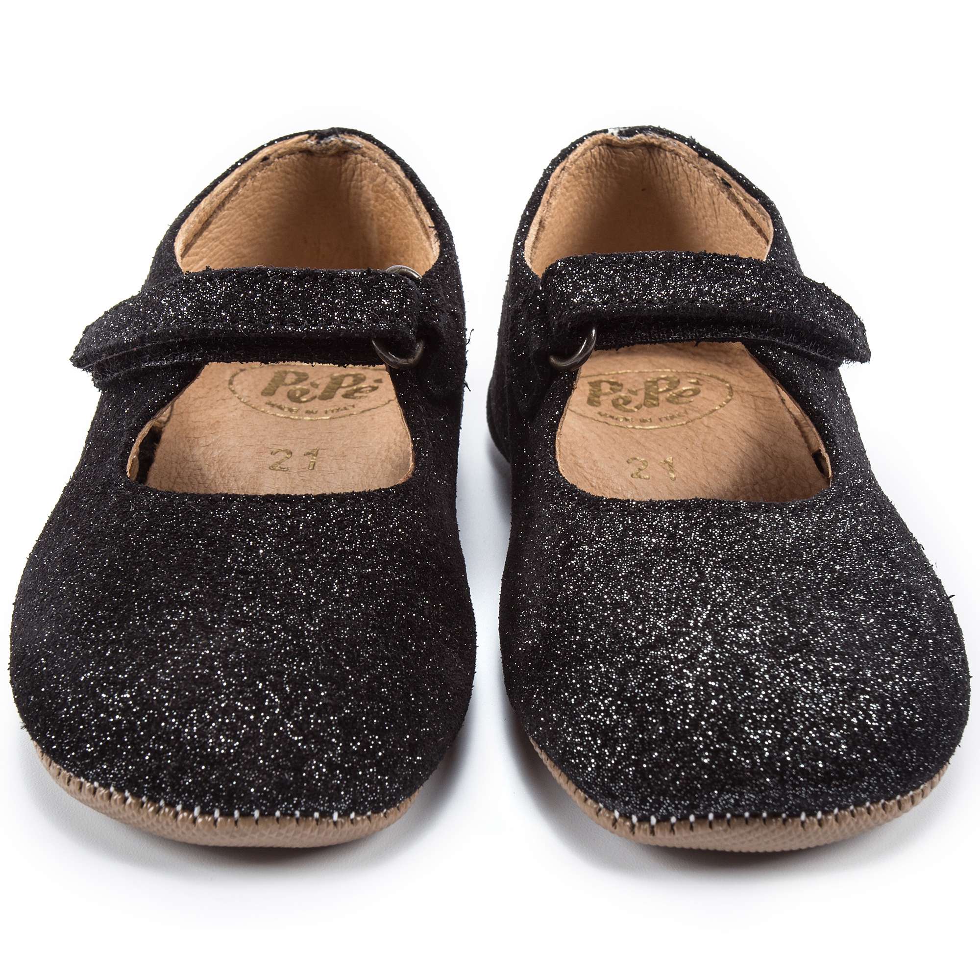 Girls Black "Spsg" Shoes