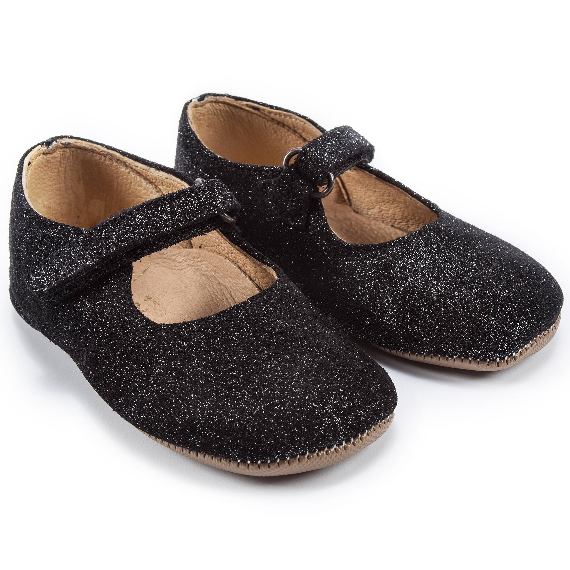 Girls Black "Spsg" Shoes