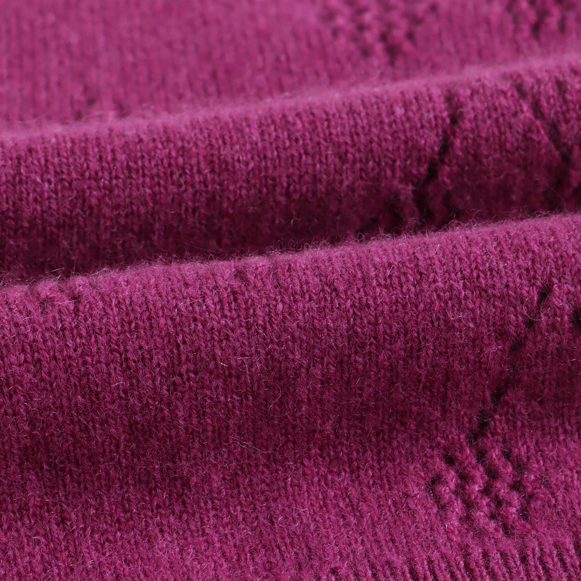 Girls Fuschia Logo Cashmere Cardigan