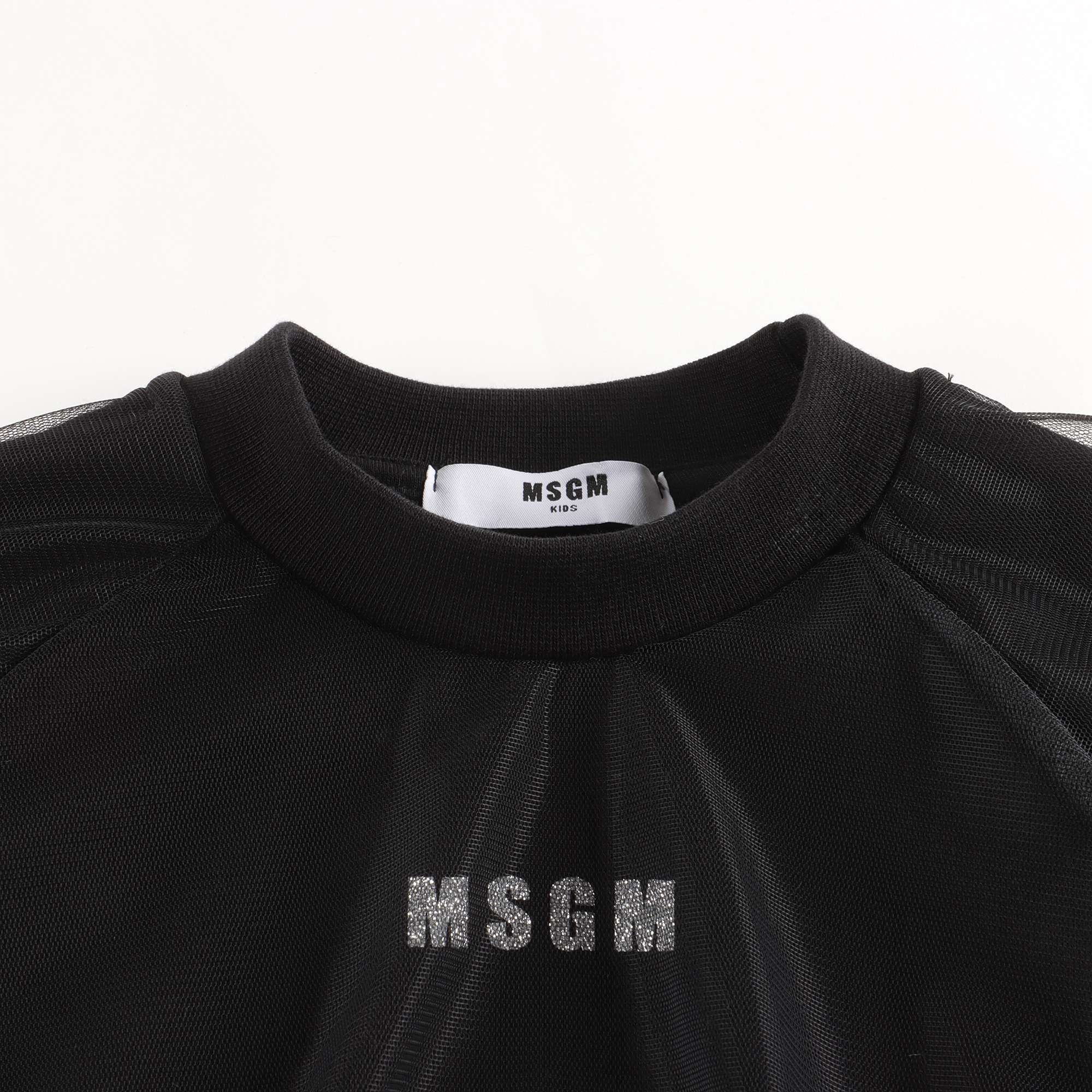 Girls Black Logo Cotton Sweatshirt