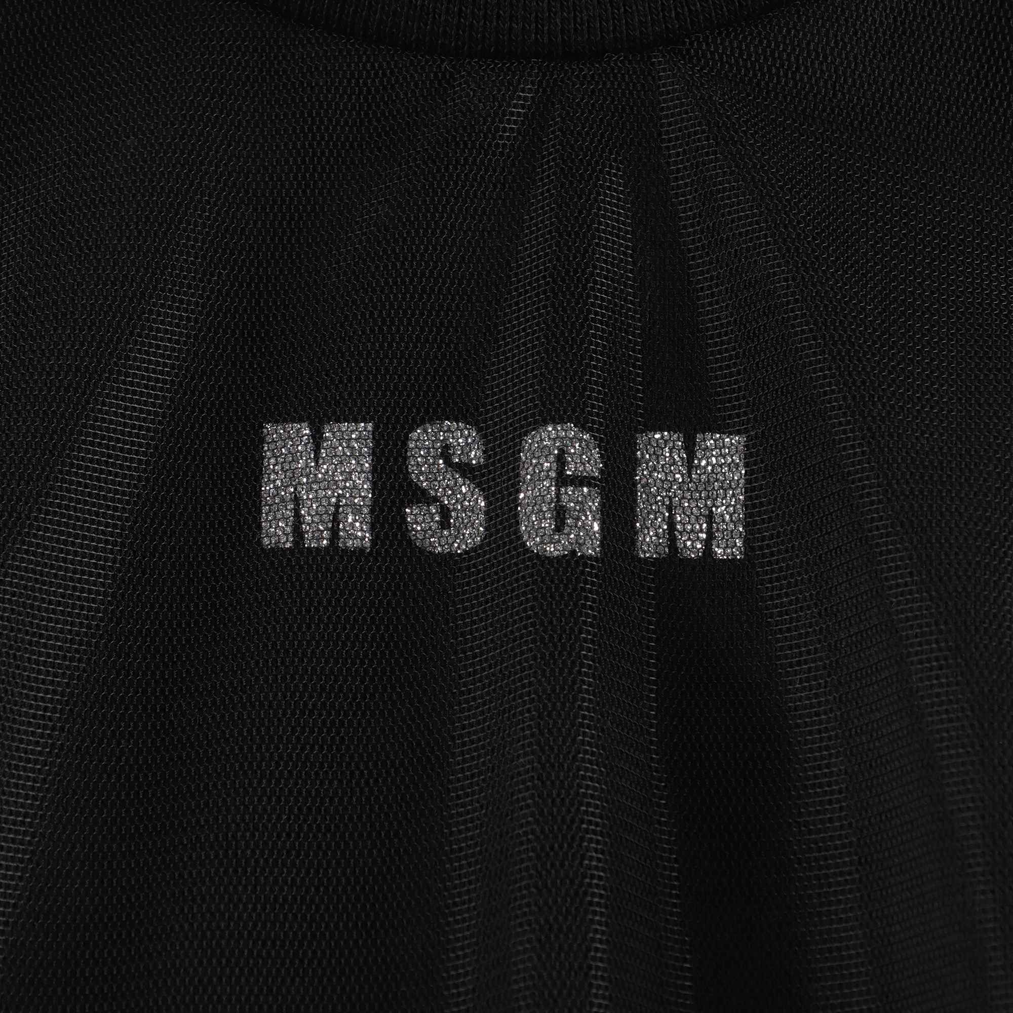Girls Black Logo Cotton Sweatshirt