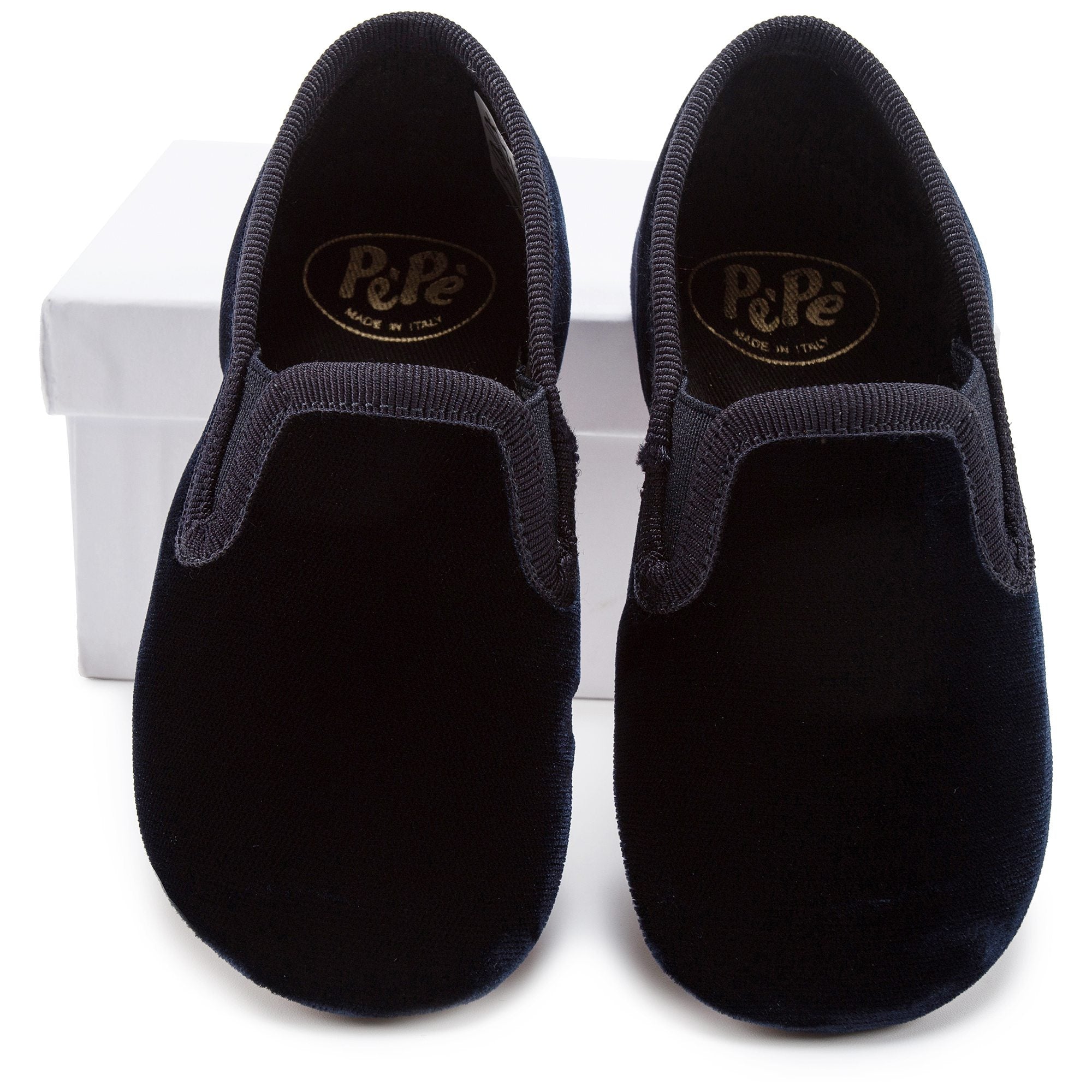 Girls Blue Velluto Shoes