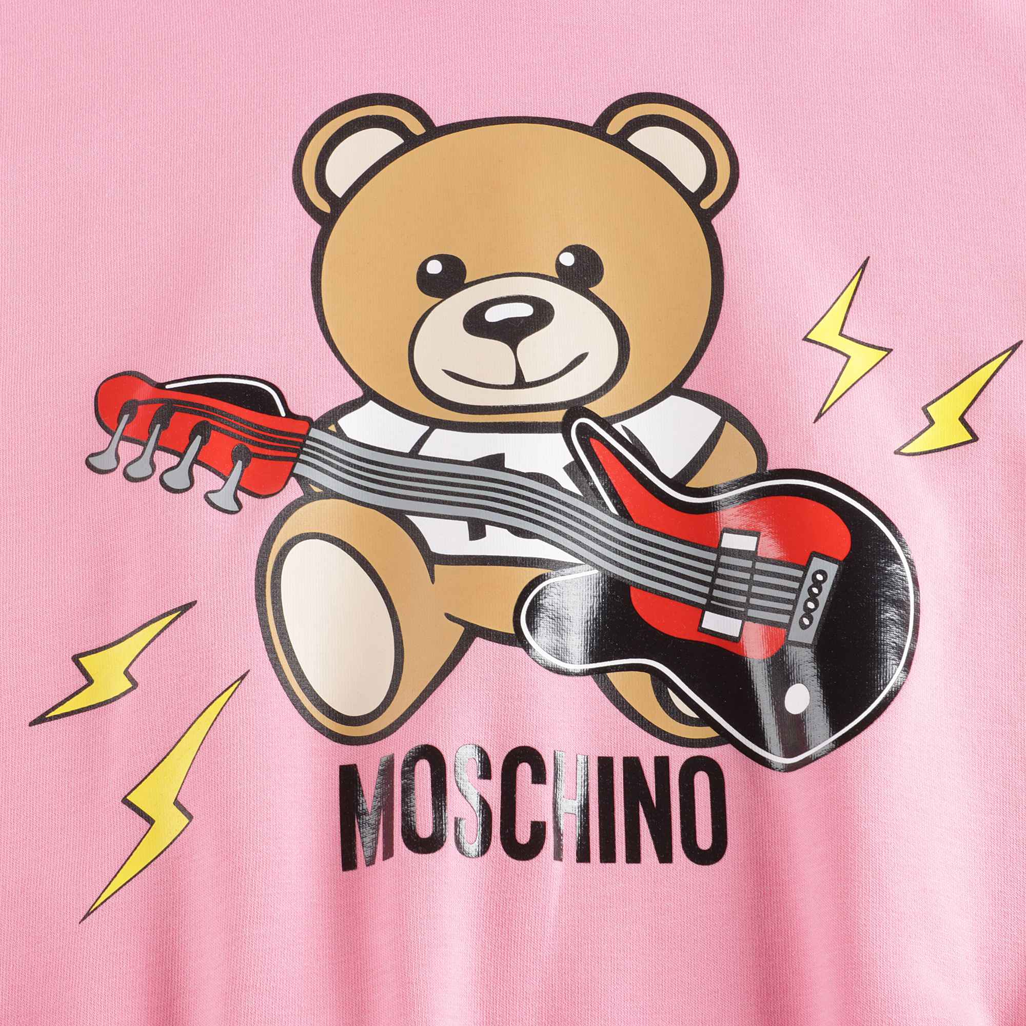 Girls Pink Logo Cotton Sweatshirt