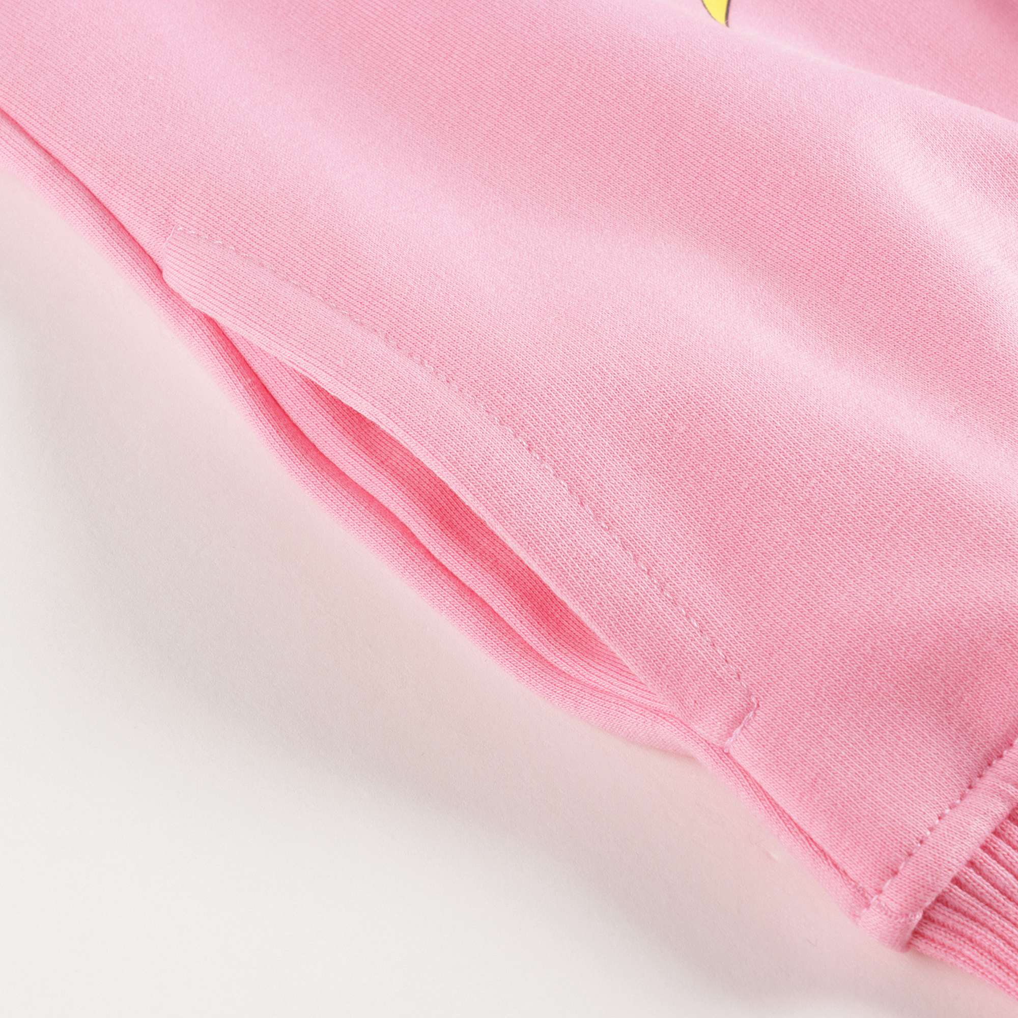 Girls Pink Logo Cotton Sweatshirt