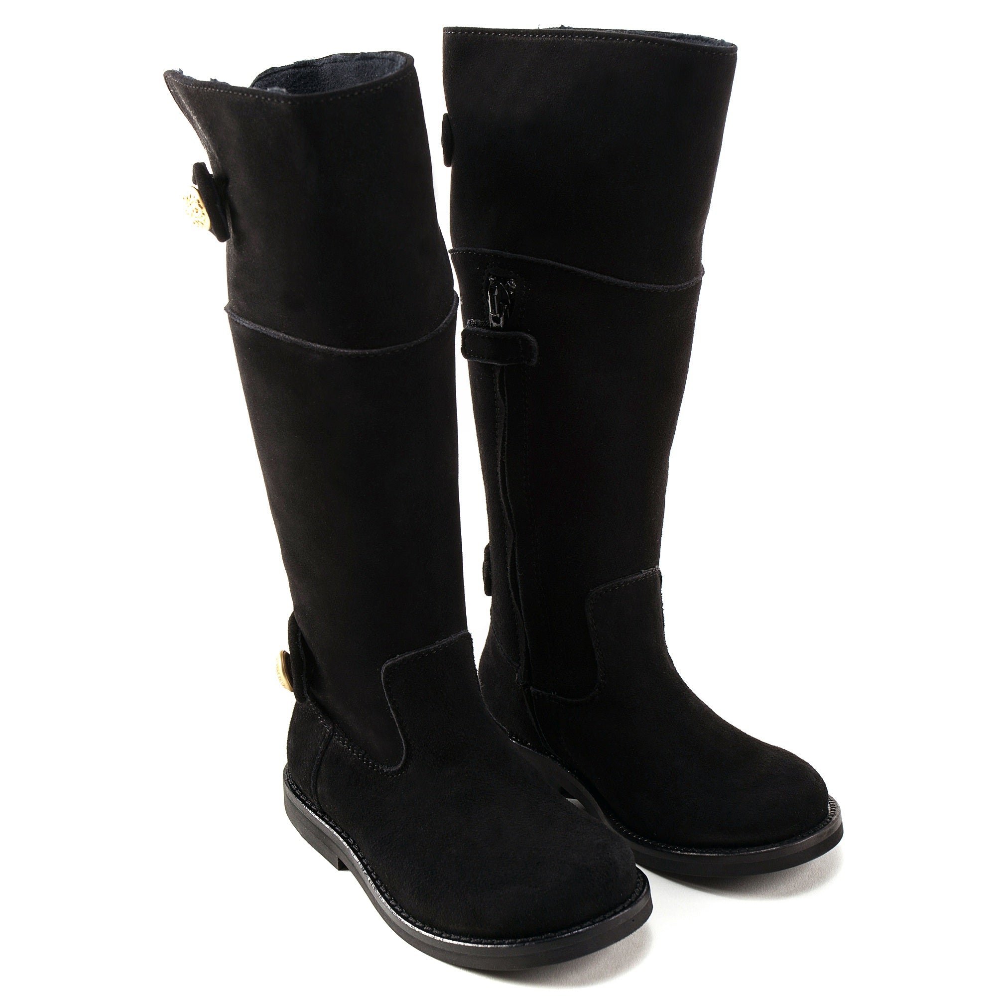 Girls Black  High-help Boots  Shoes