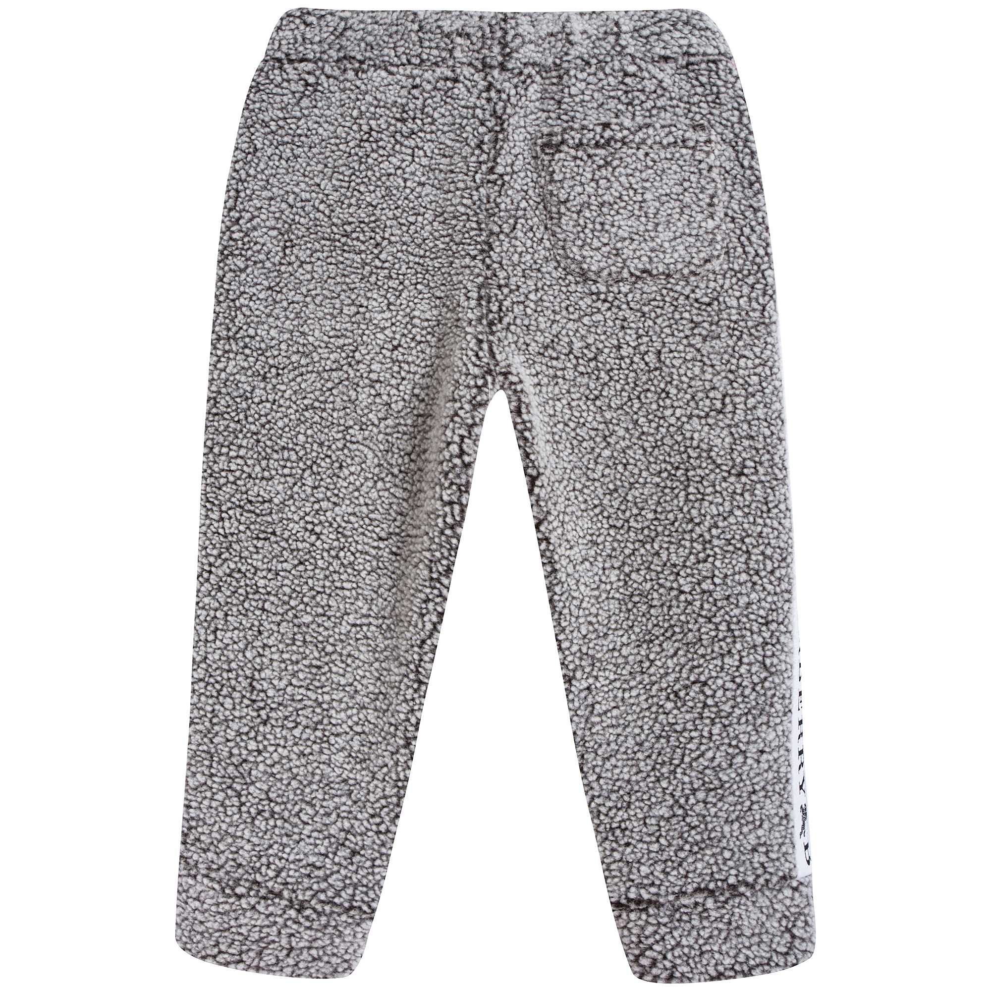 Boys Grey Melange Trousers