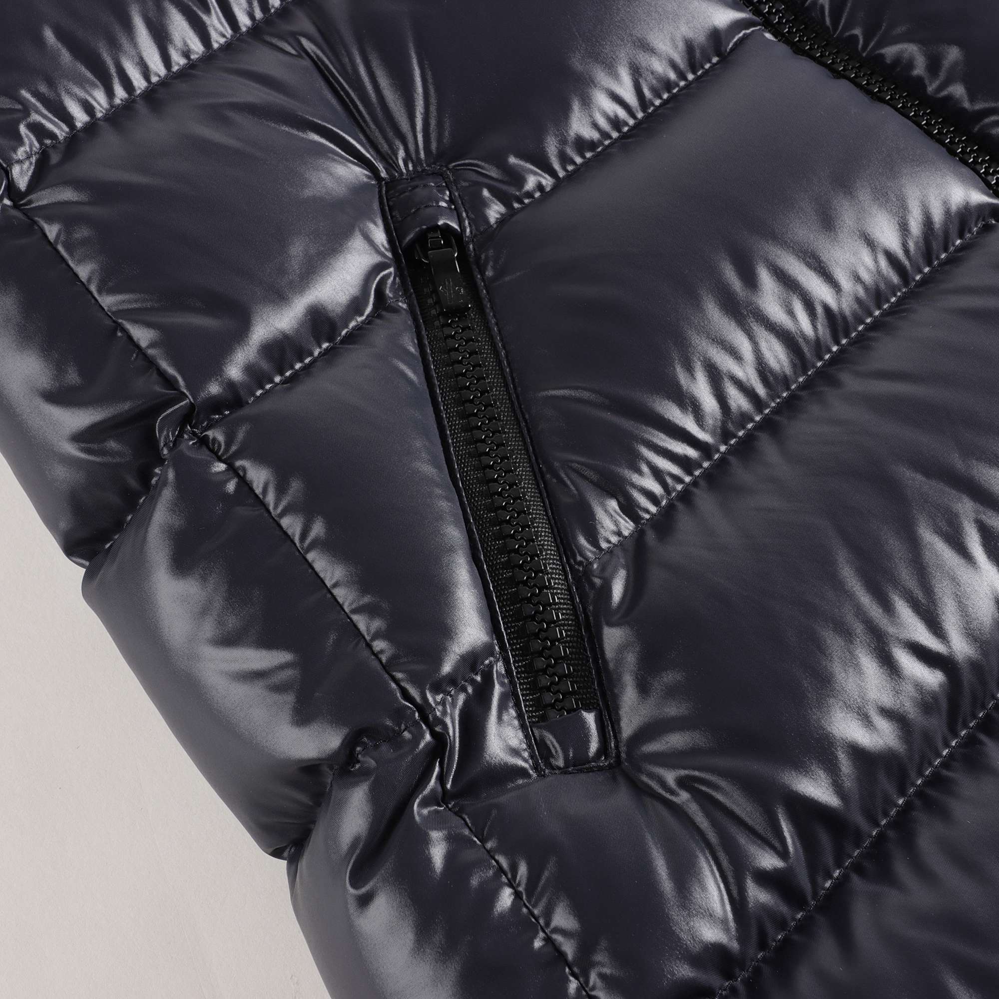 Girls Navy "MOKA" Padded Down Coat
