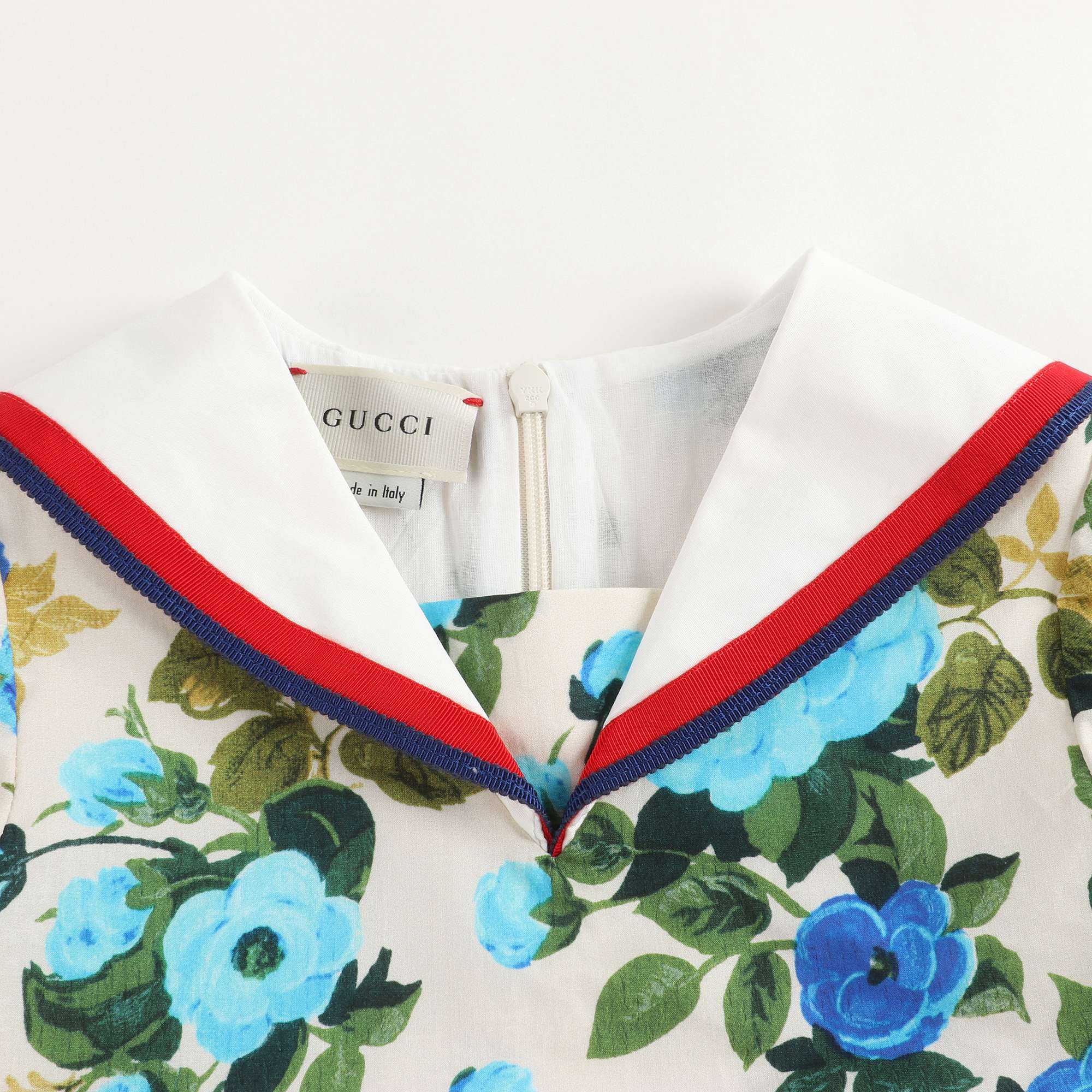 Baby Girls Blue & Ivory Dress