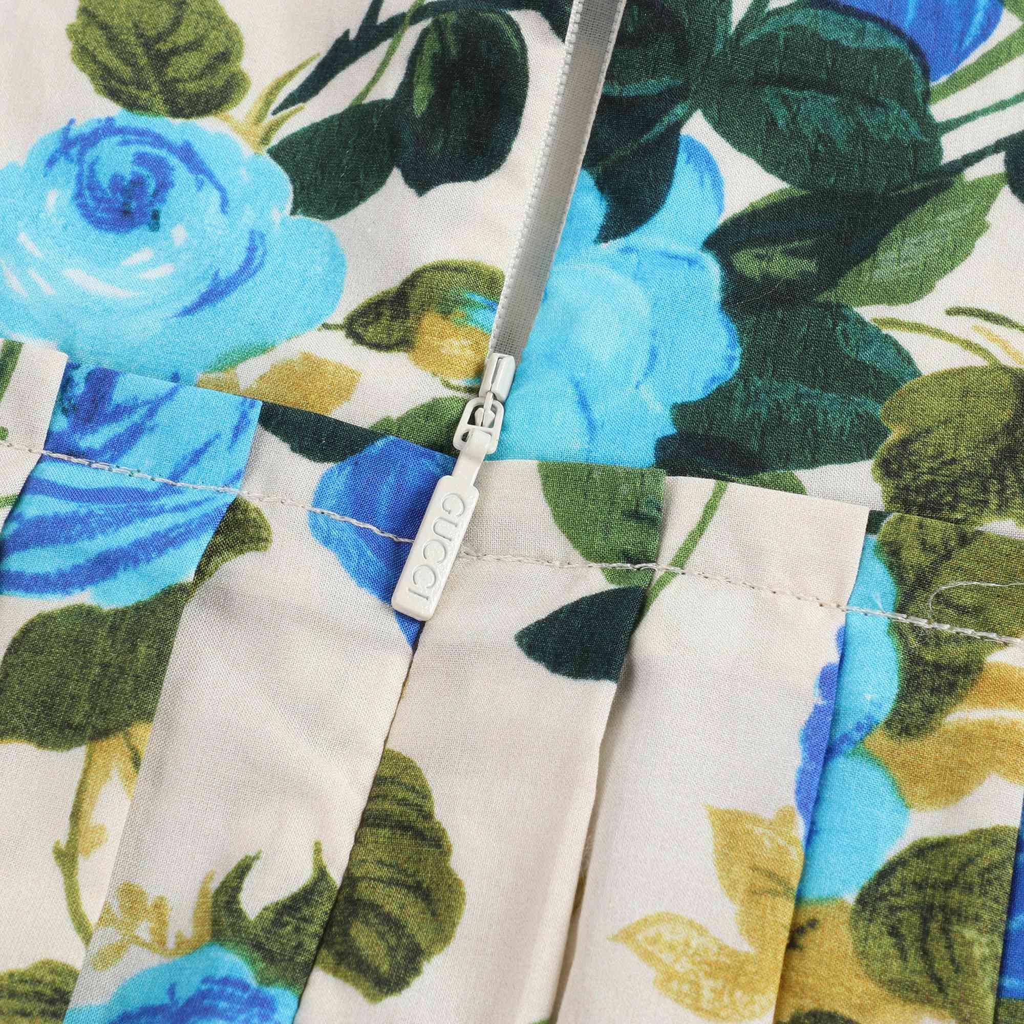 Baby Girls Blue & Ivory Dress