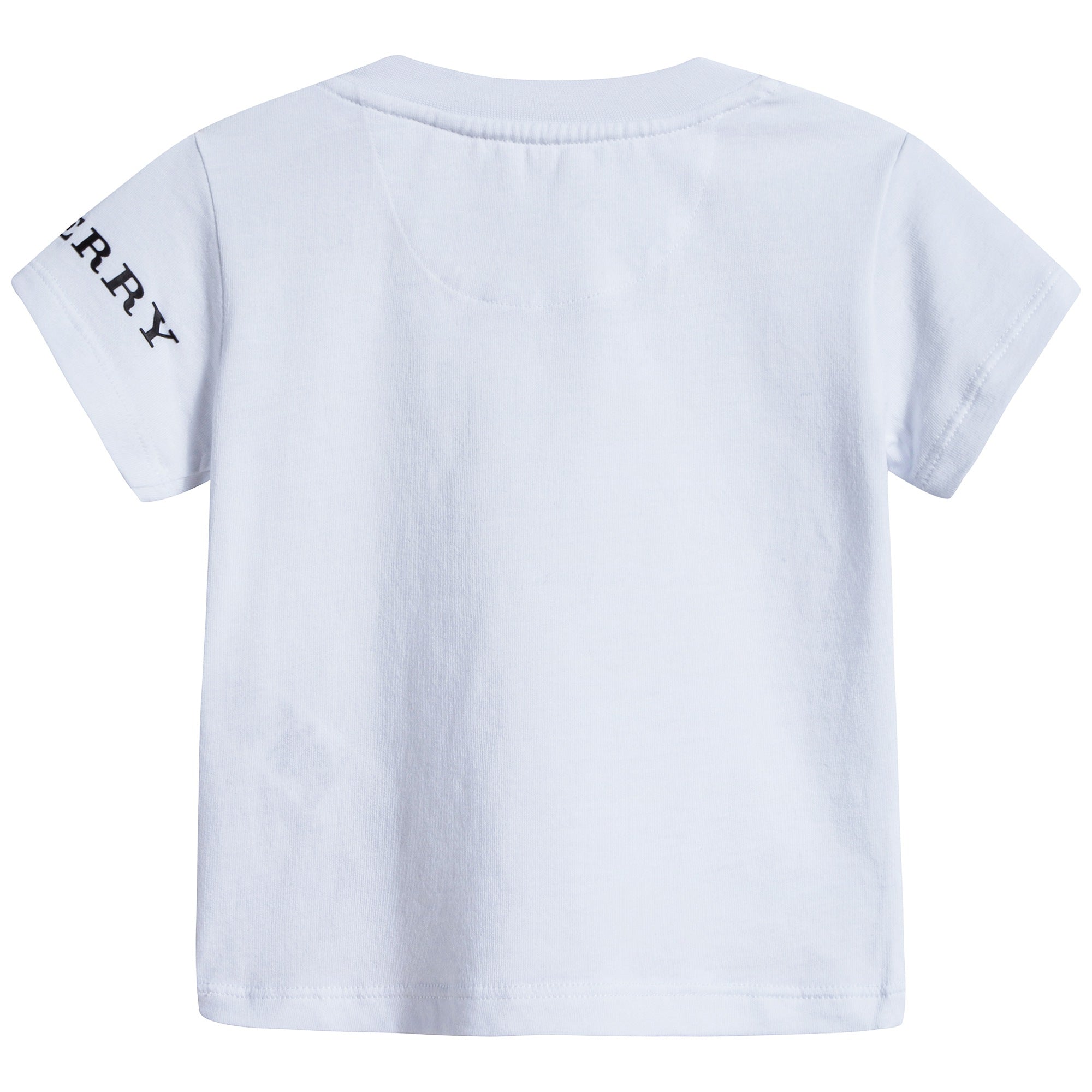 Baby Boys White Cotton T-shirt