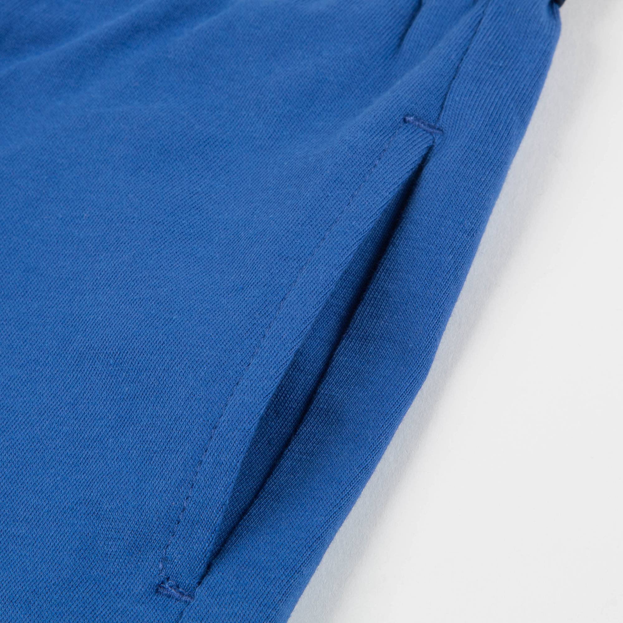 Boys White & Blue Logo Cotton Set