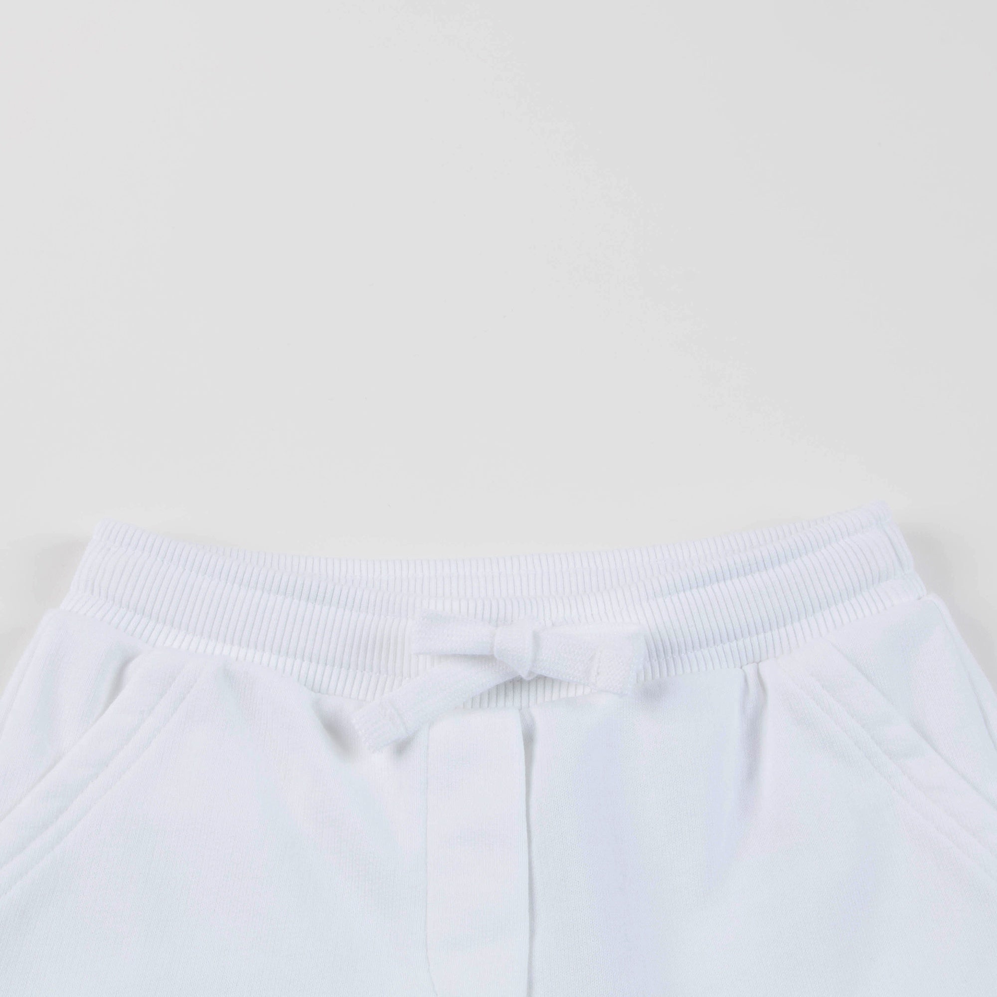 Baby Girls & Boys White Cotton Trousers