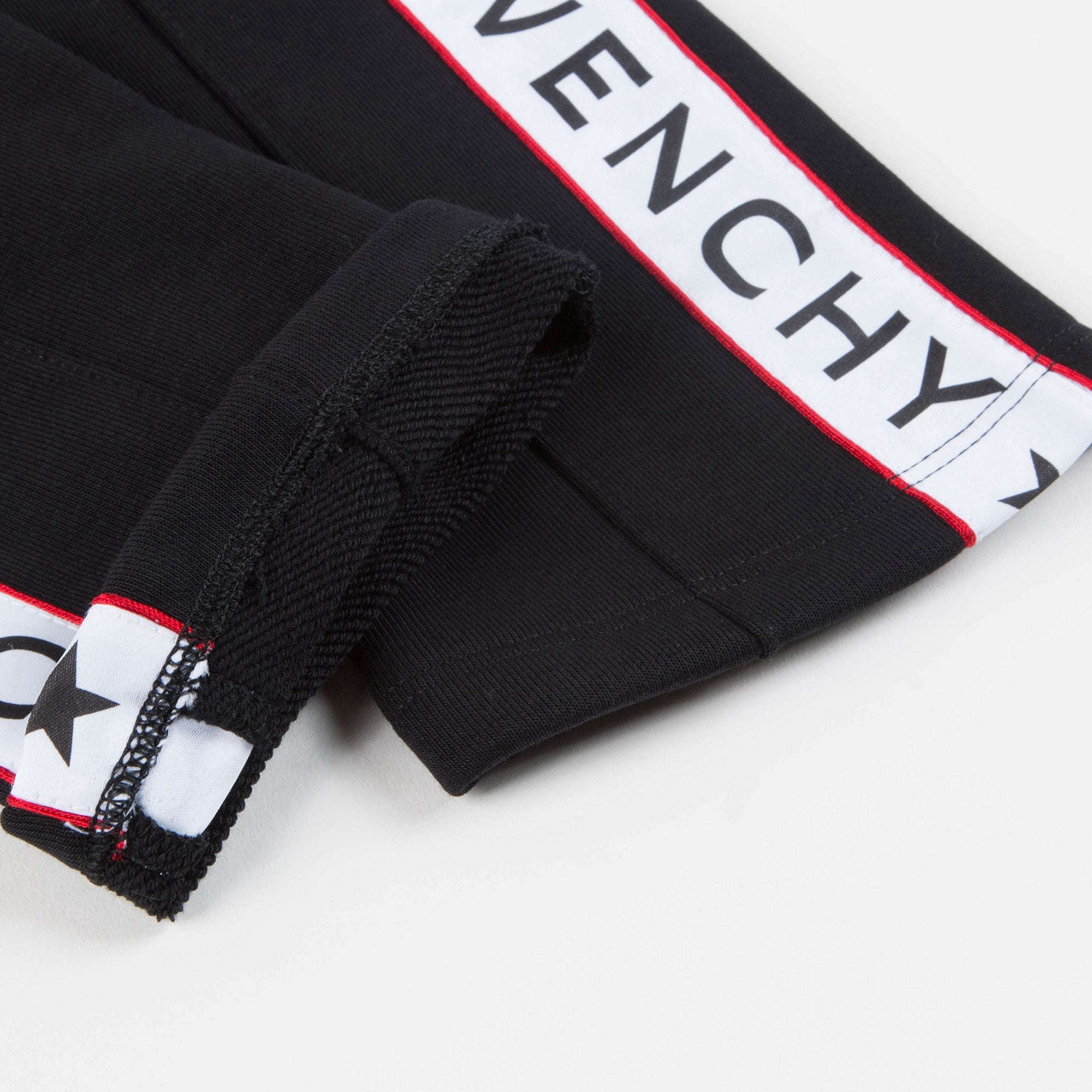 Girls Black Logo Cotton Jogging Pants