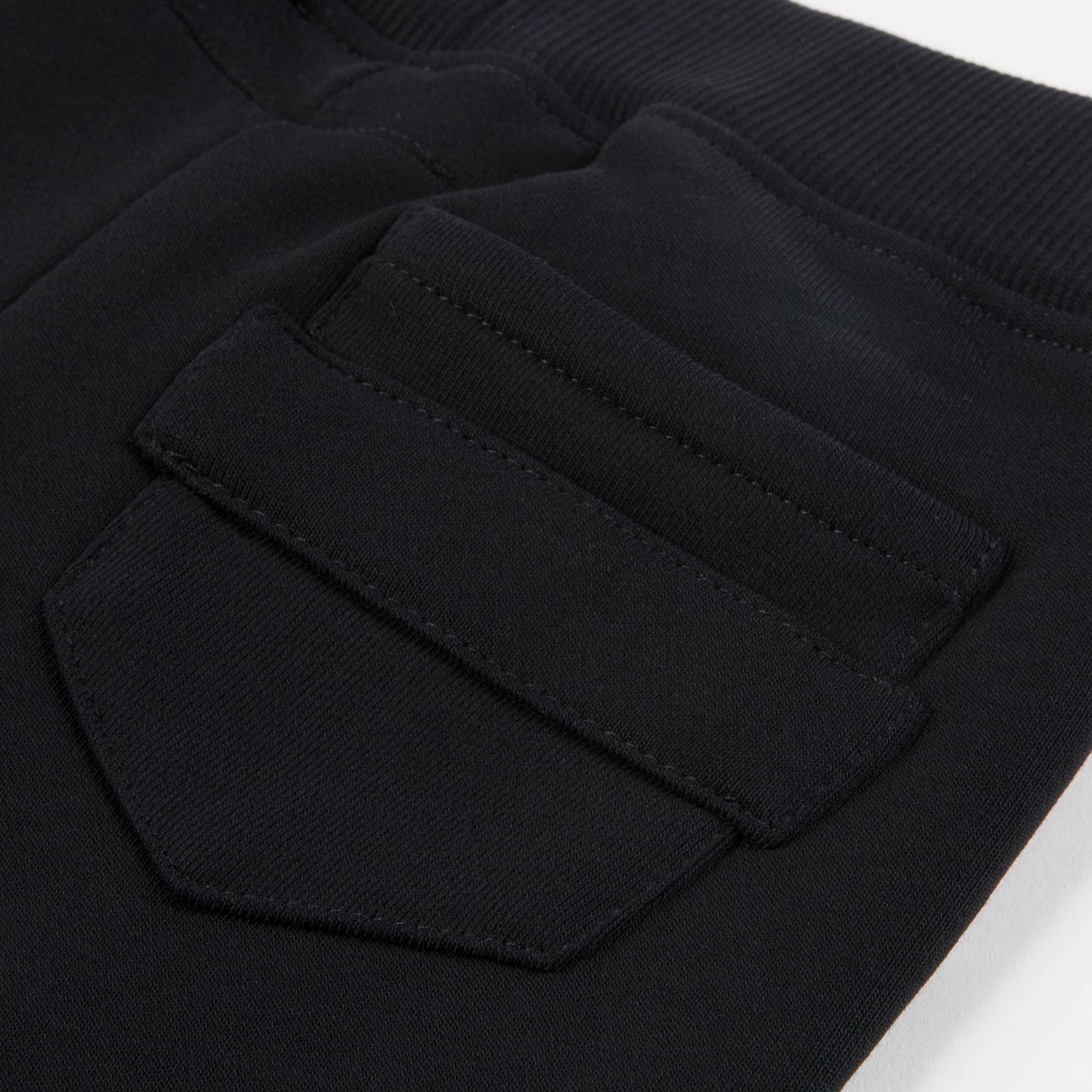 Girls Black Logo Cotton Jogging Pants