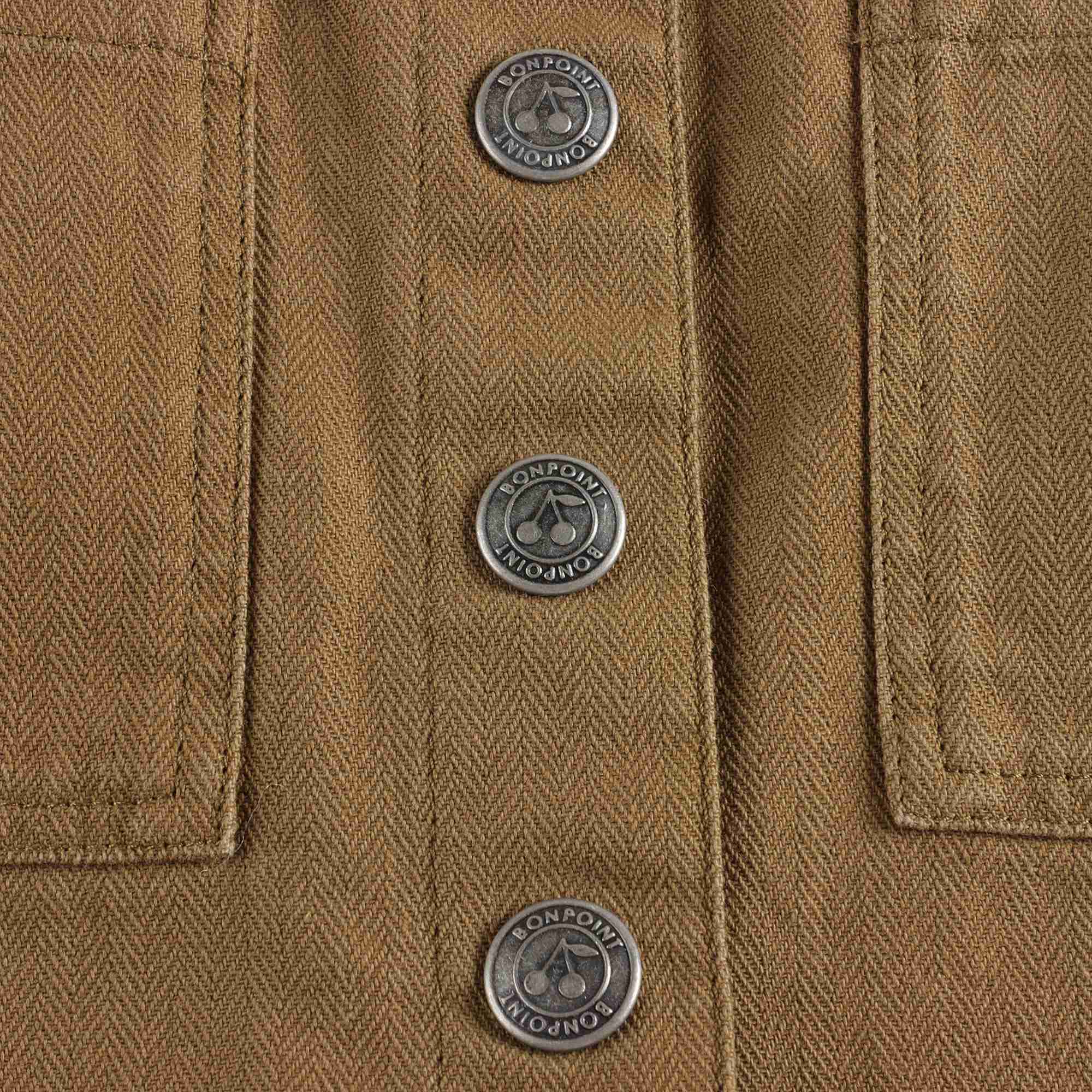 Girls Khaki Cotton Skirt