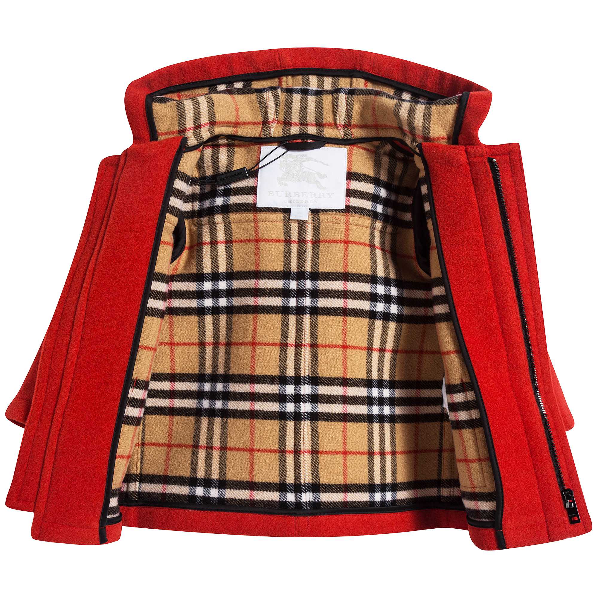 Baby Girls Orange Red Wool Coat