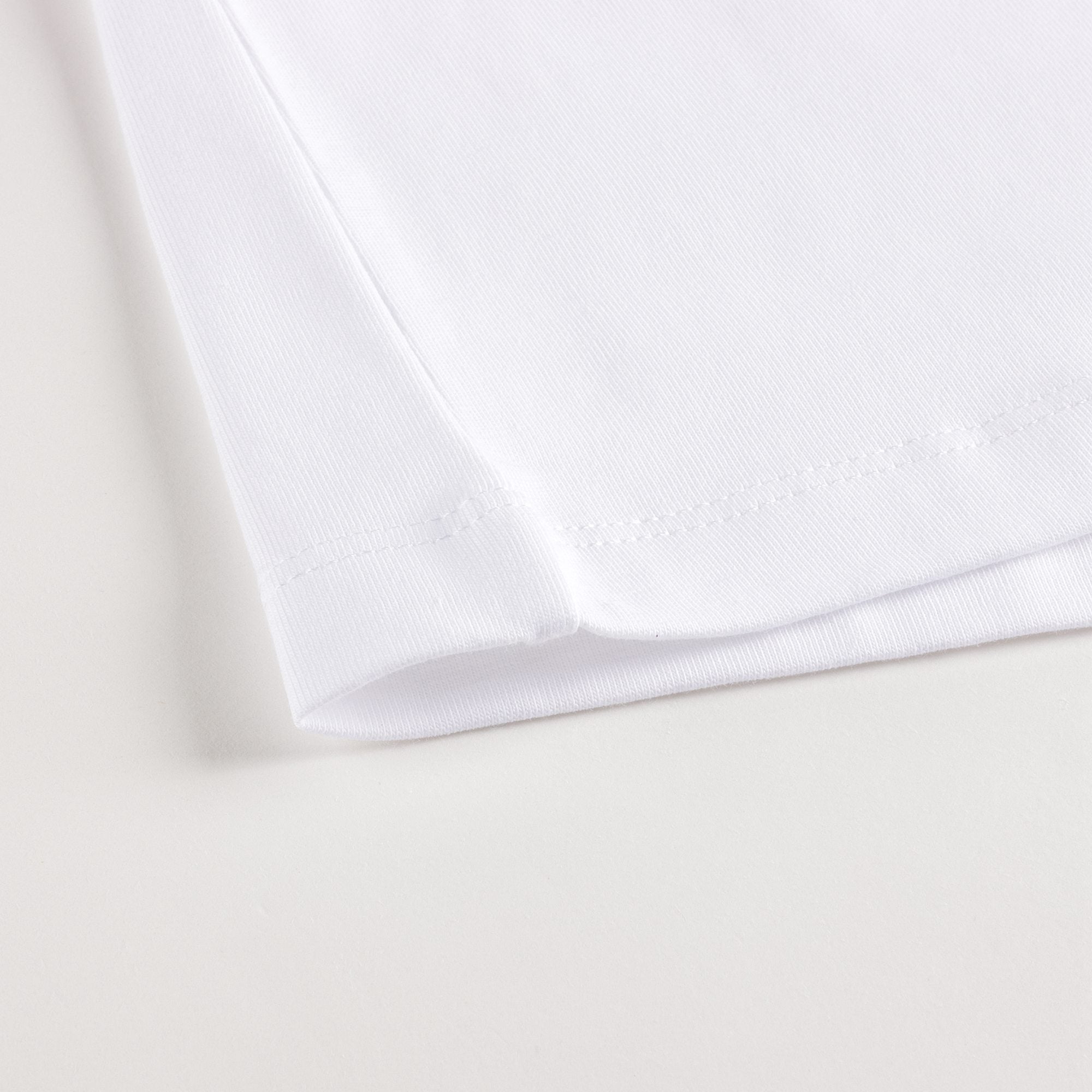 Girls White Logo Cotton T-Shirt