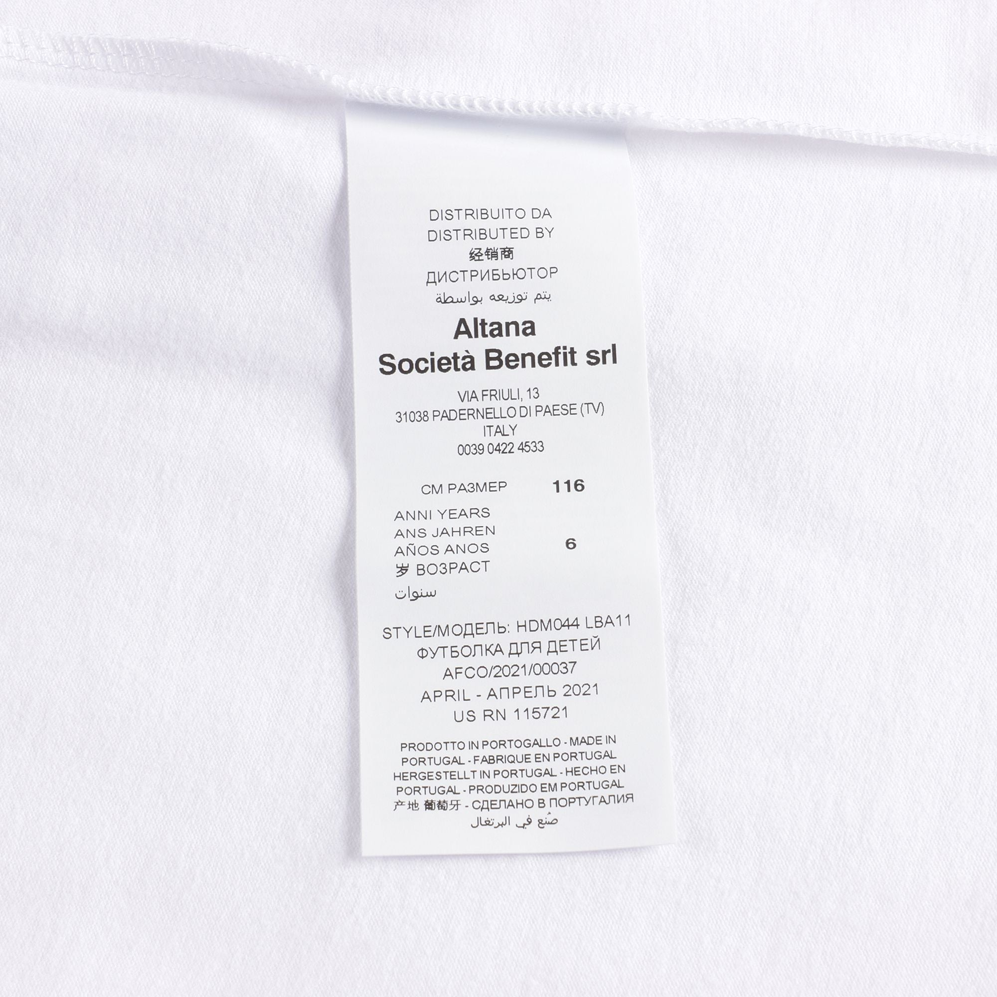 Girls White Logo Cotton T-Shirt