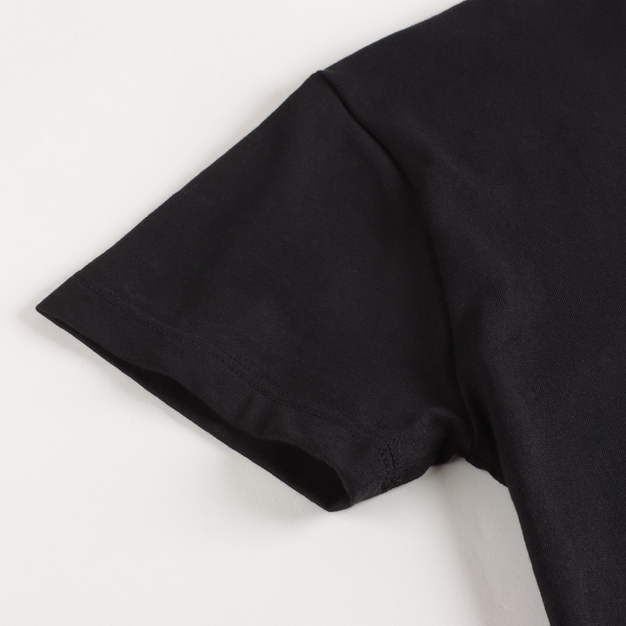 Girls Black Logo Cotton T-Shirt