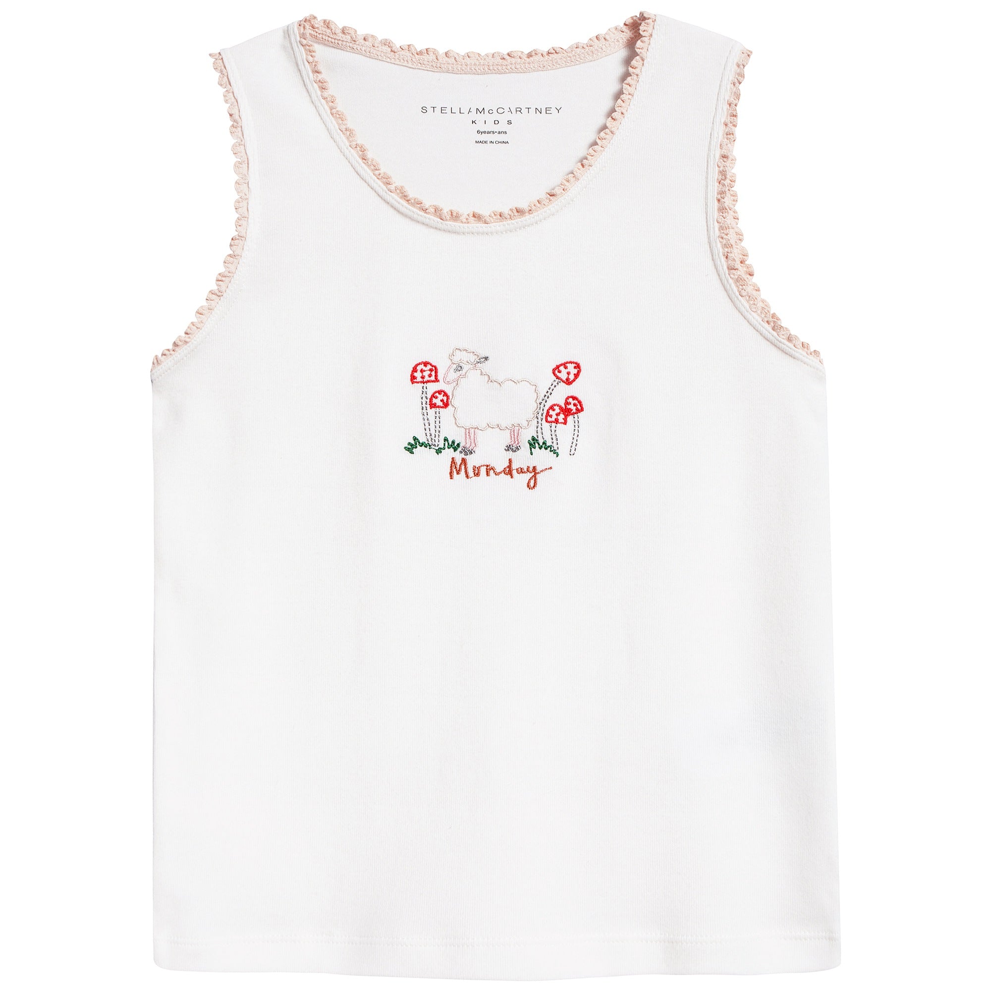 Girls White Anticipato Prim Vests 7 Pack Gift Set