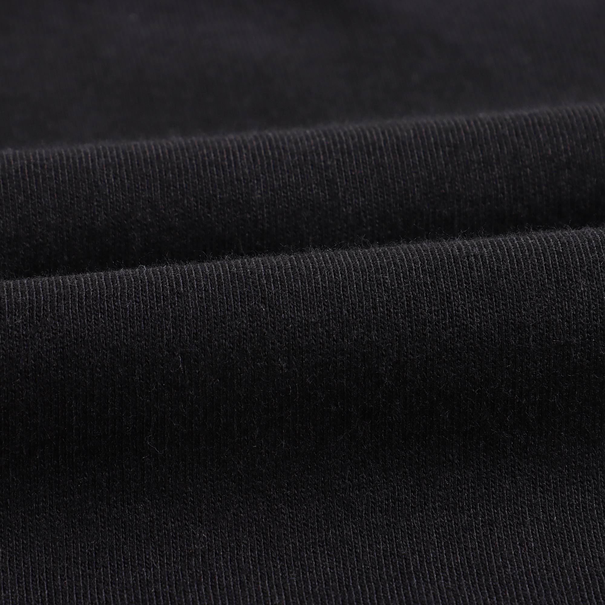 Girls Black Glitter Logo Cotton T-Shirt