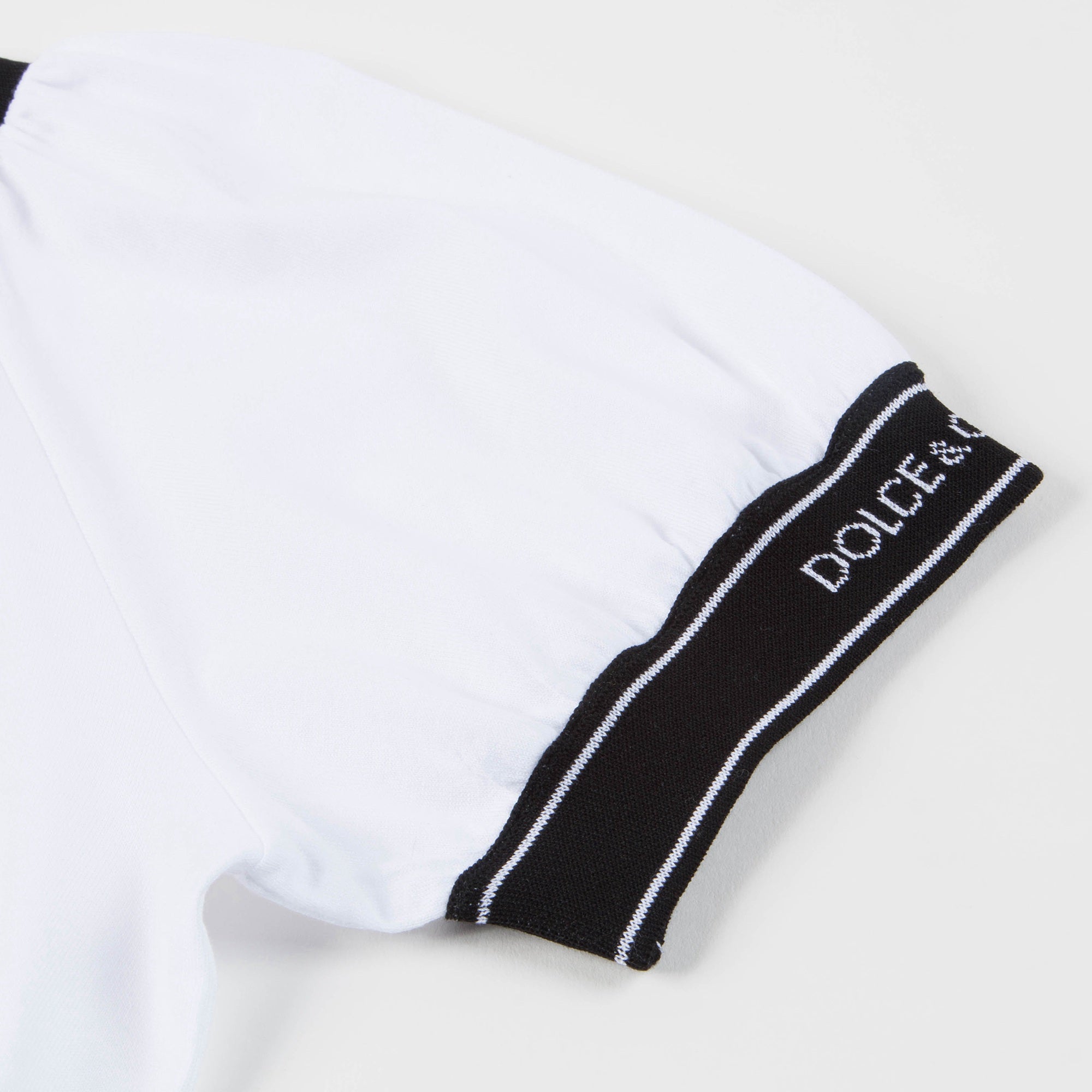 Girls White Logo Cotton T-shirt