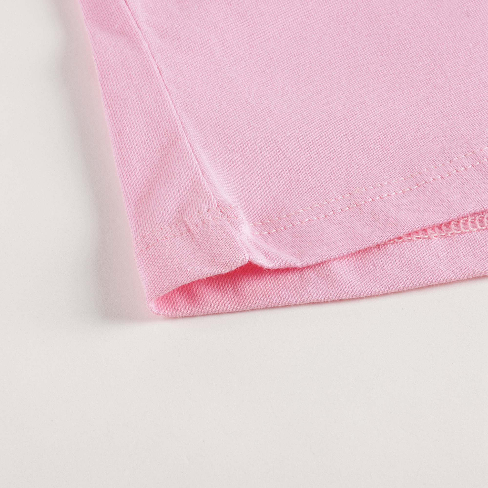 Girls Pink Logo Cotton T-Shirt