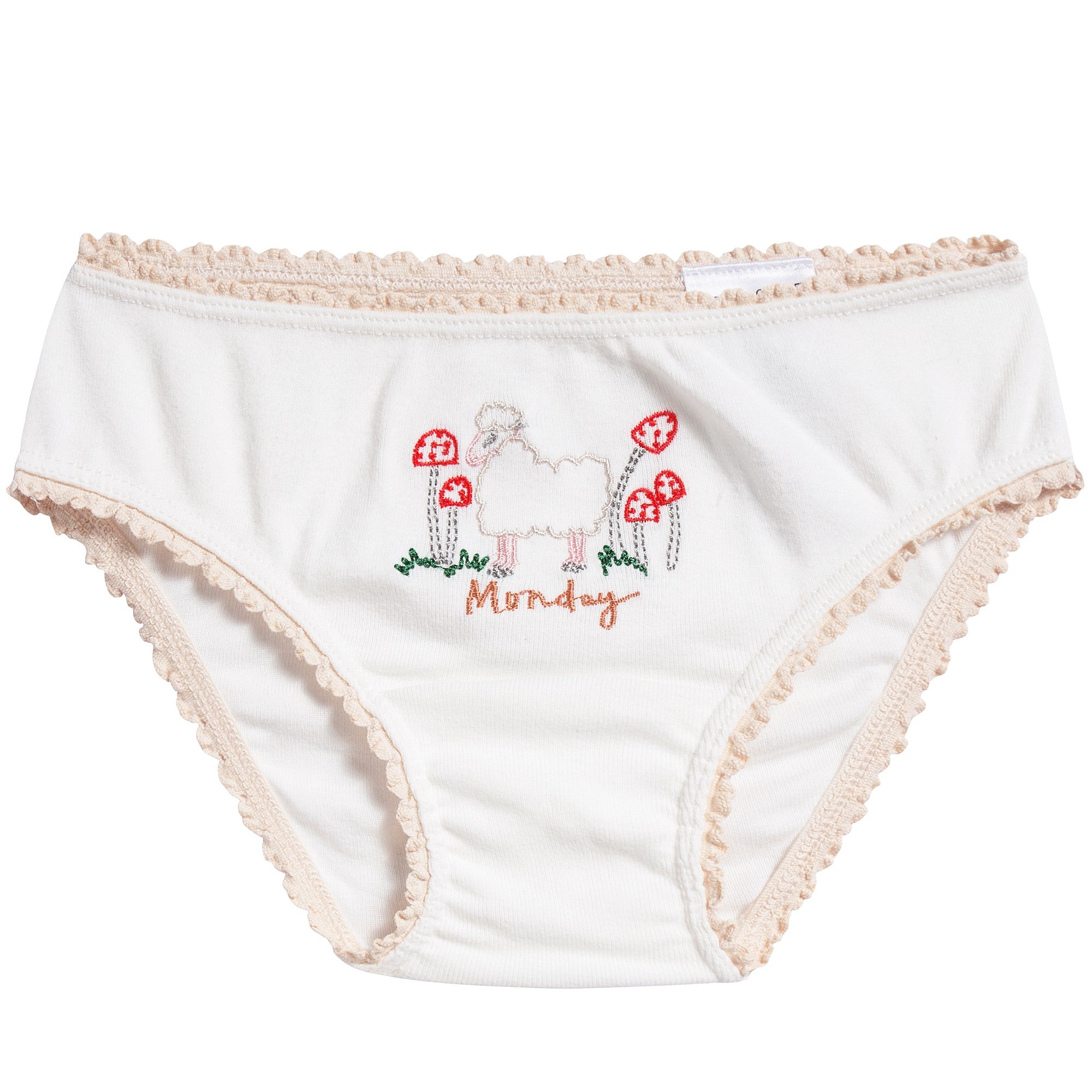 Girls White Anticipato Prim Underwear 7 Pack Gift Set
