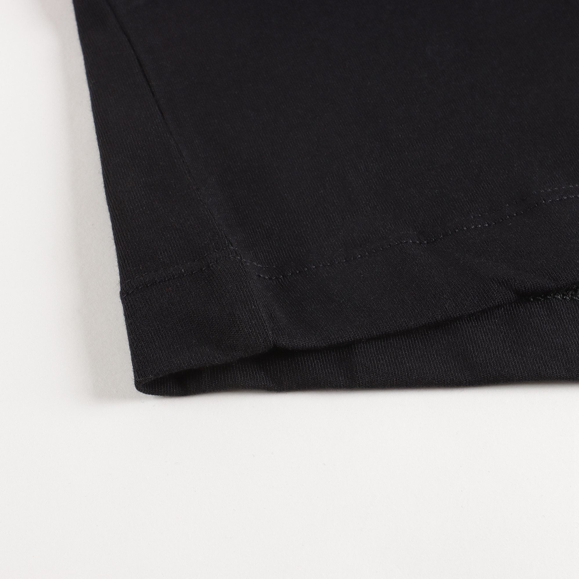 Girls Black Logo Cotton T-Shirt