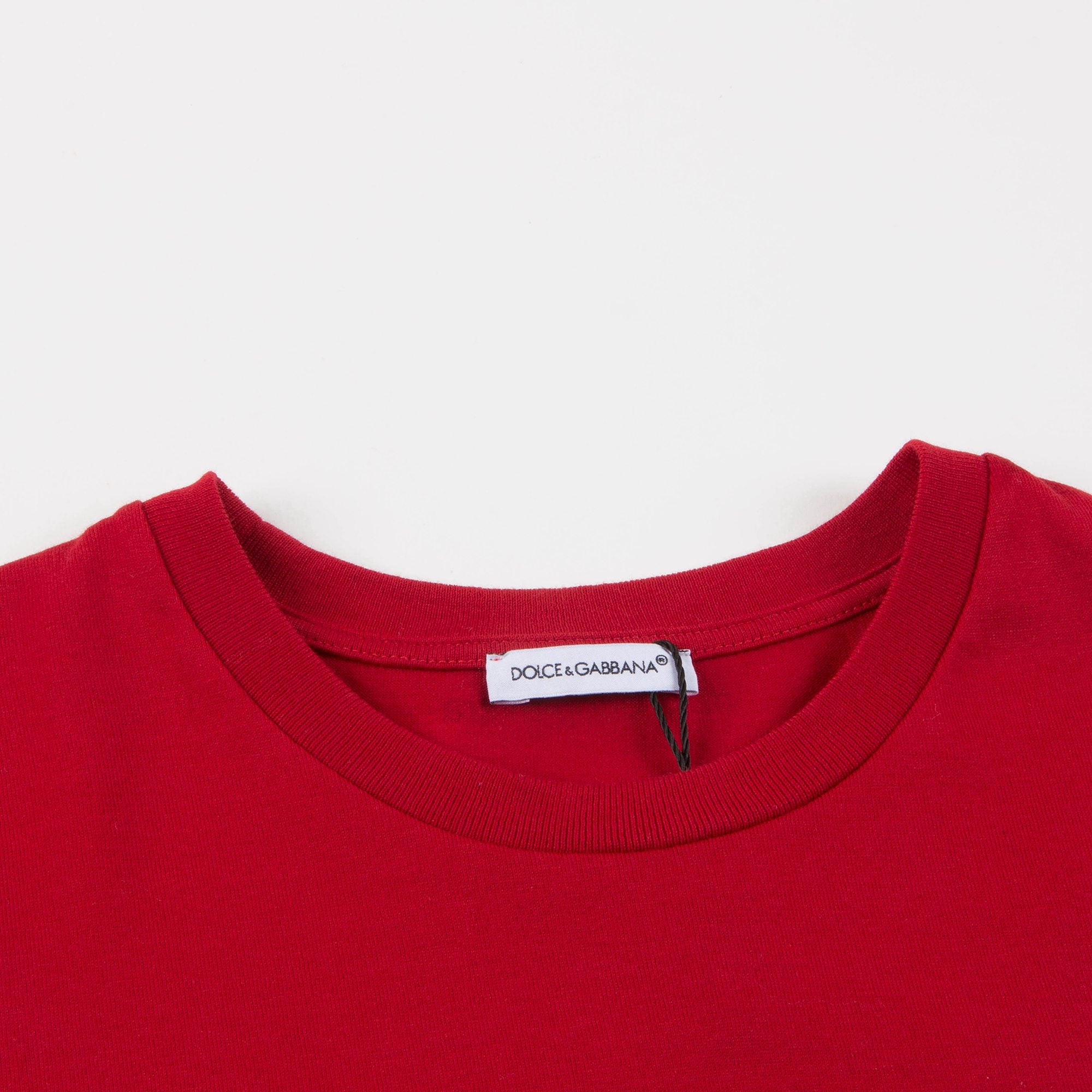 Girls Red "DG & Love" Cotton T-shirt