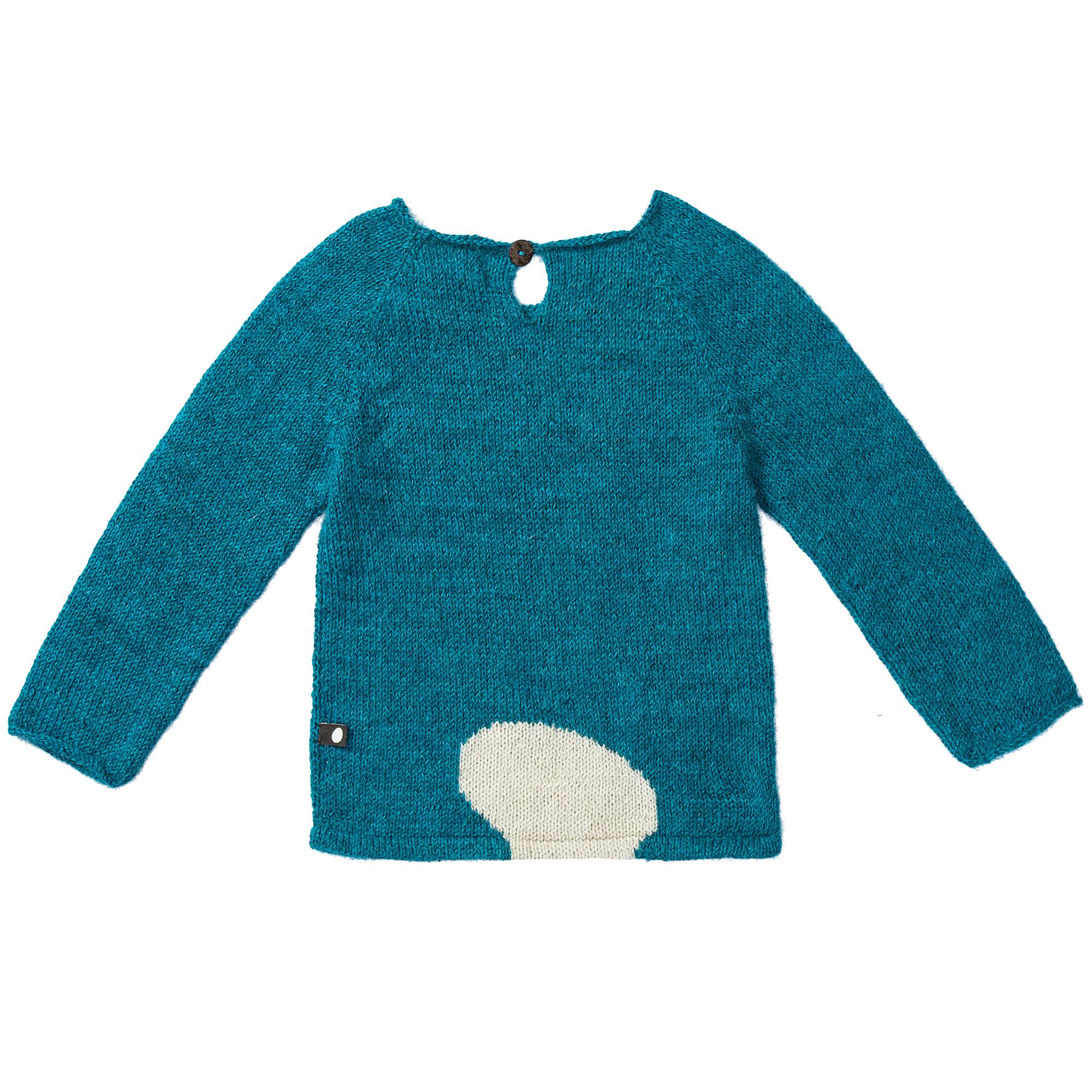 Baby Bay Blue Bunny Alpaca  Sweater