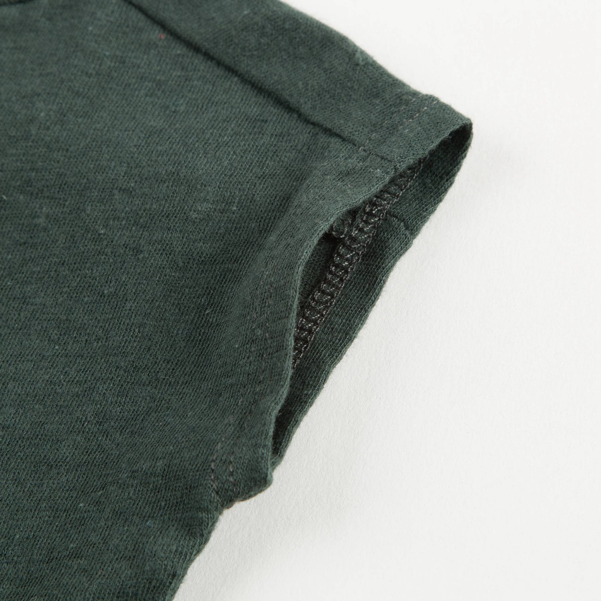 Baby Girls Dark Green Cotton T-shirt