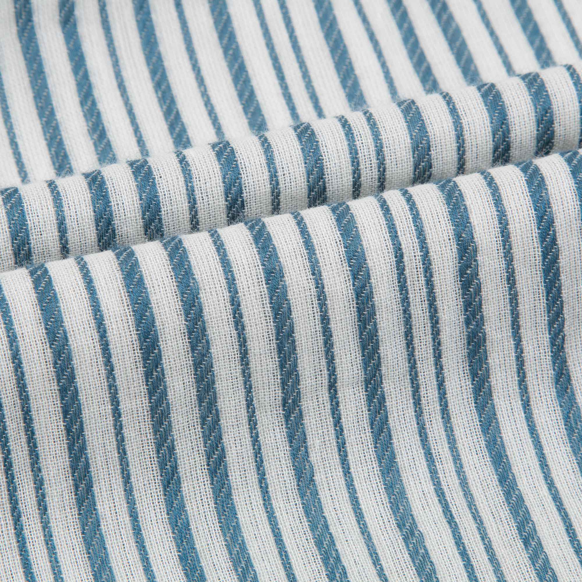 Baby Girls Blue Stripe Woven Dress
