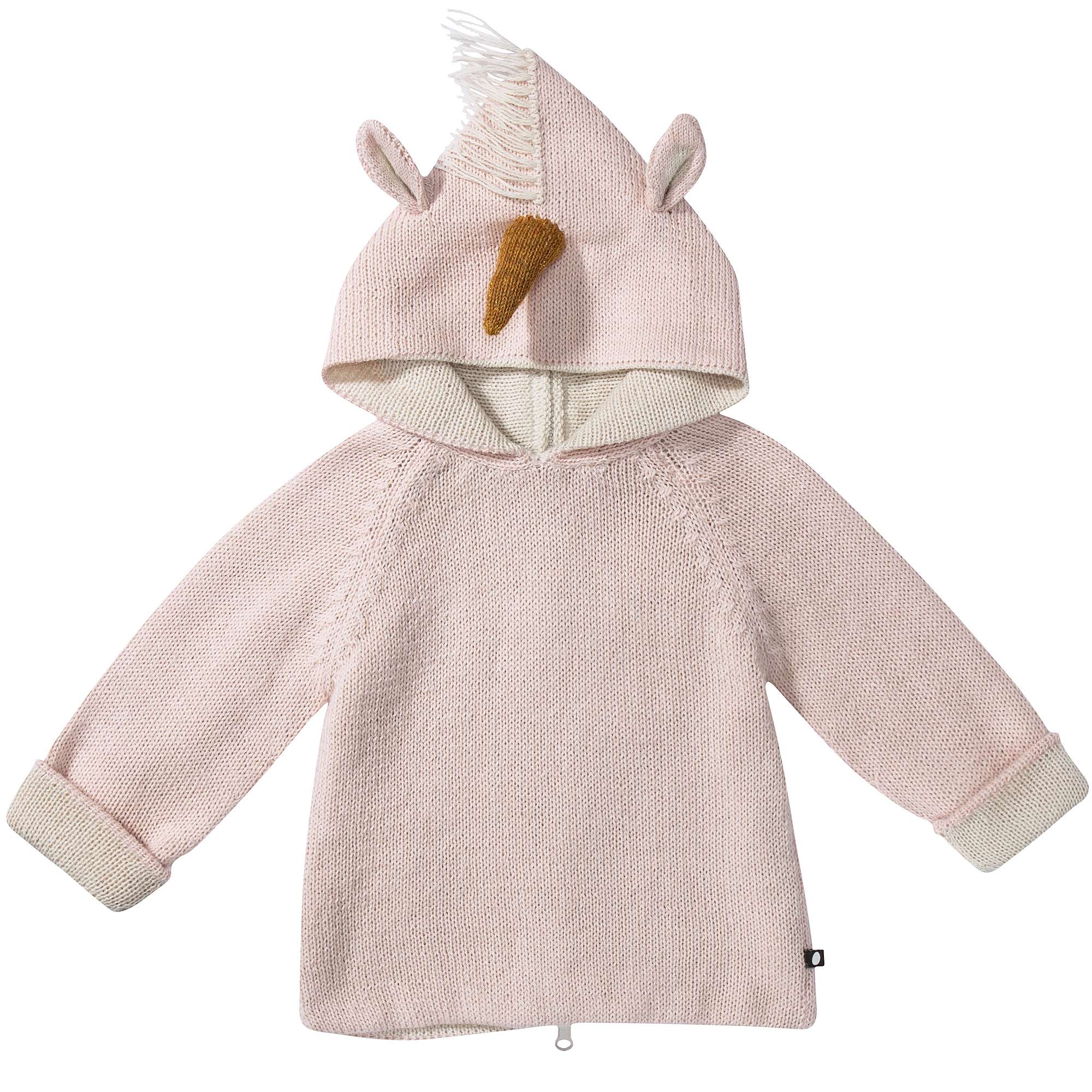 Baby Light Pink Unicorn Alpaca Hooded Animal Sweater