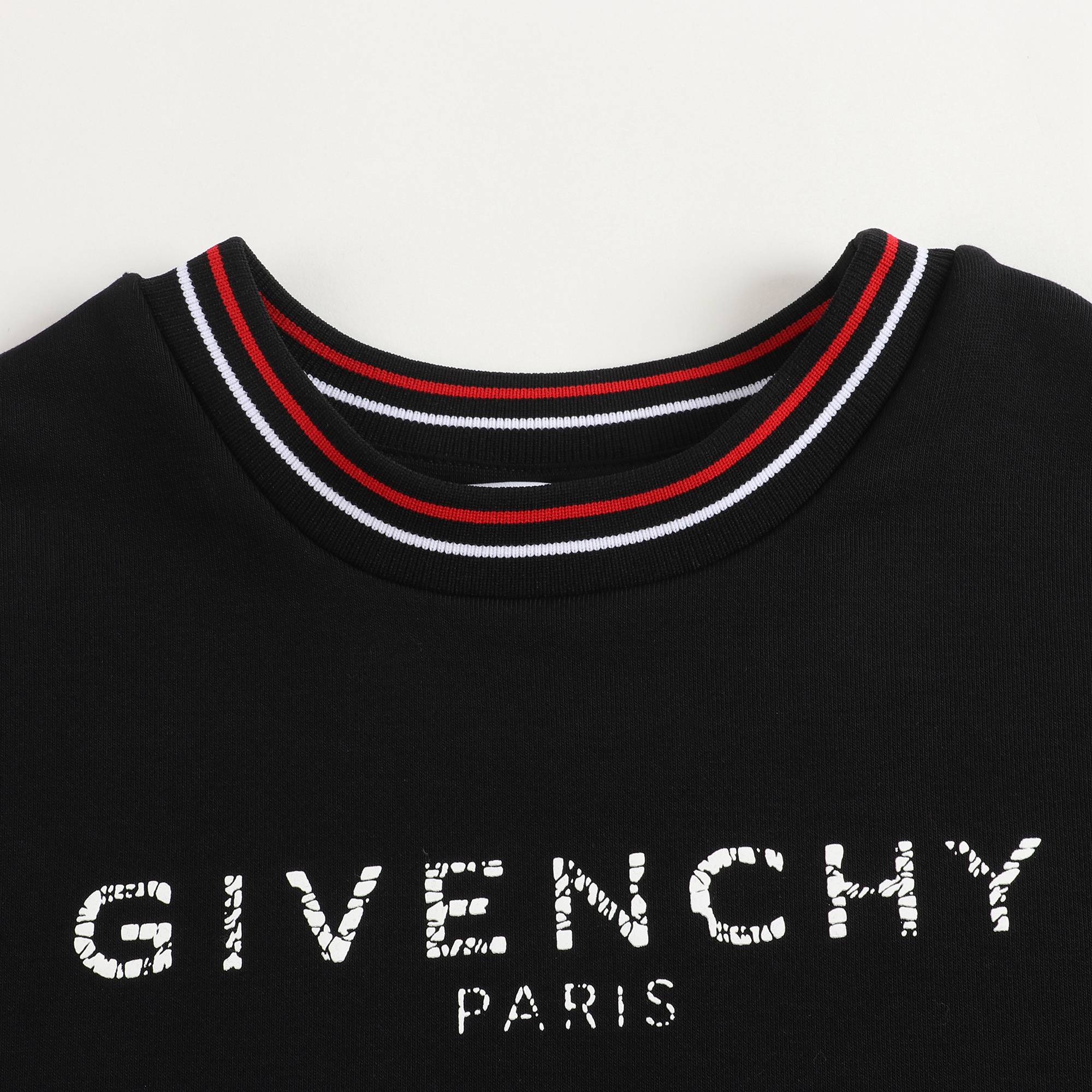 Girls Black Logo Cotton Dress
