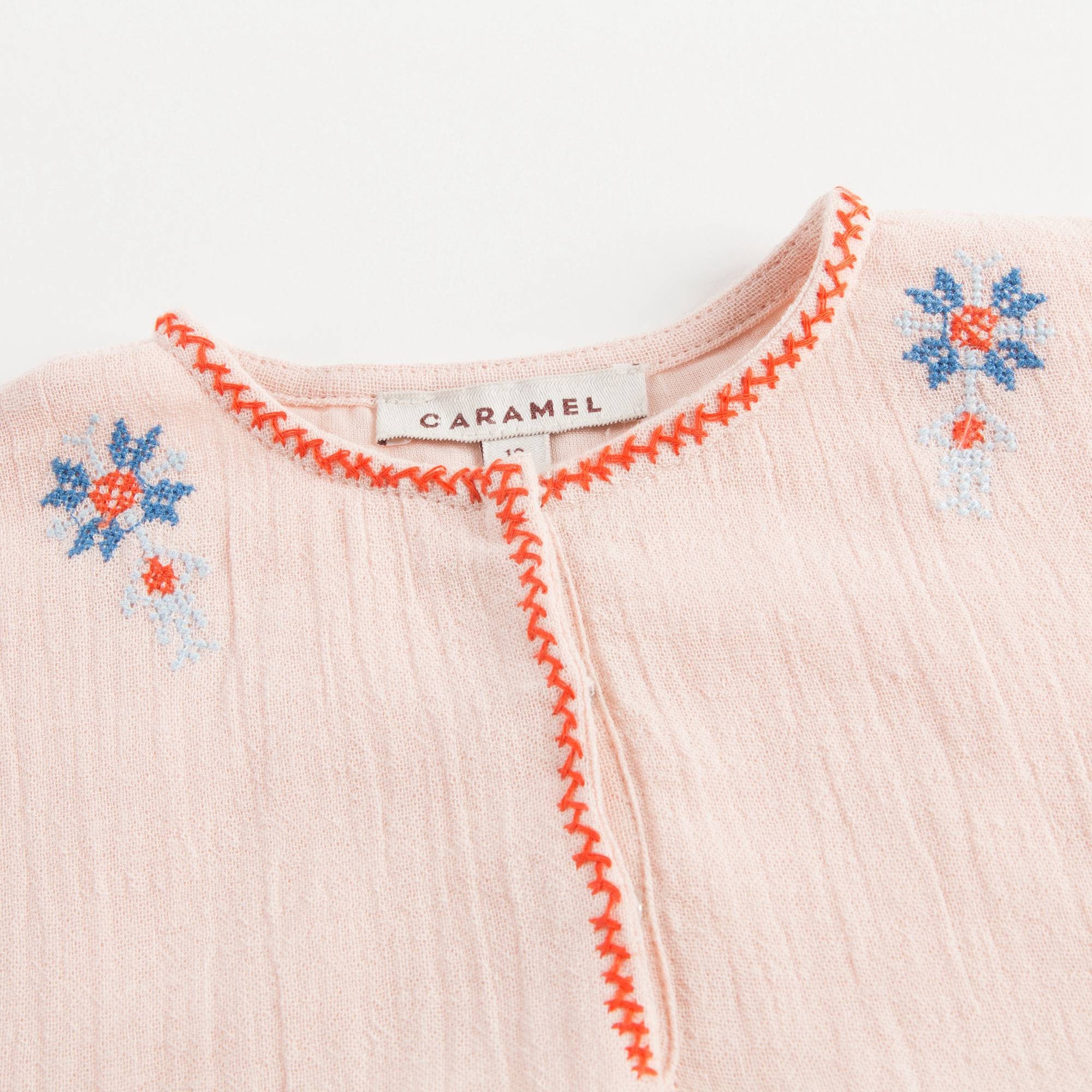 Baby Girls Powder Pink Cotton Dress