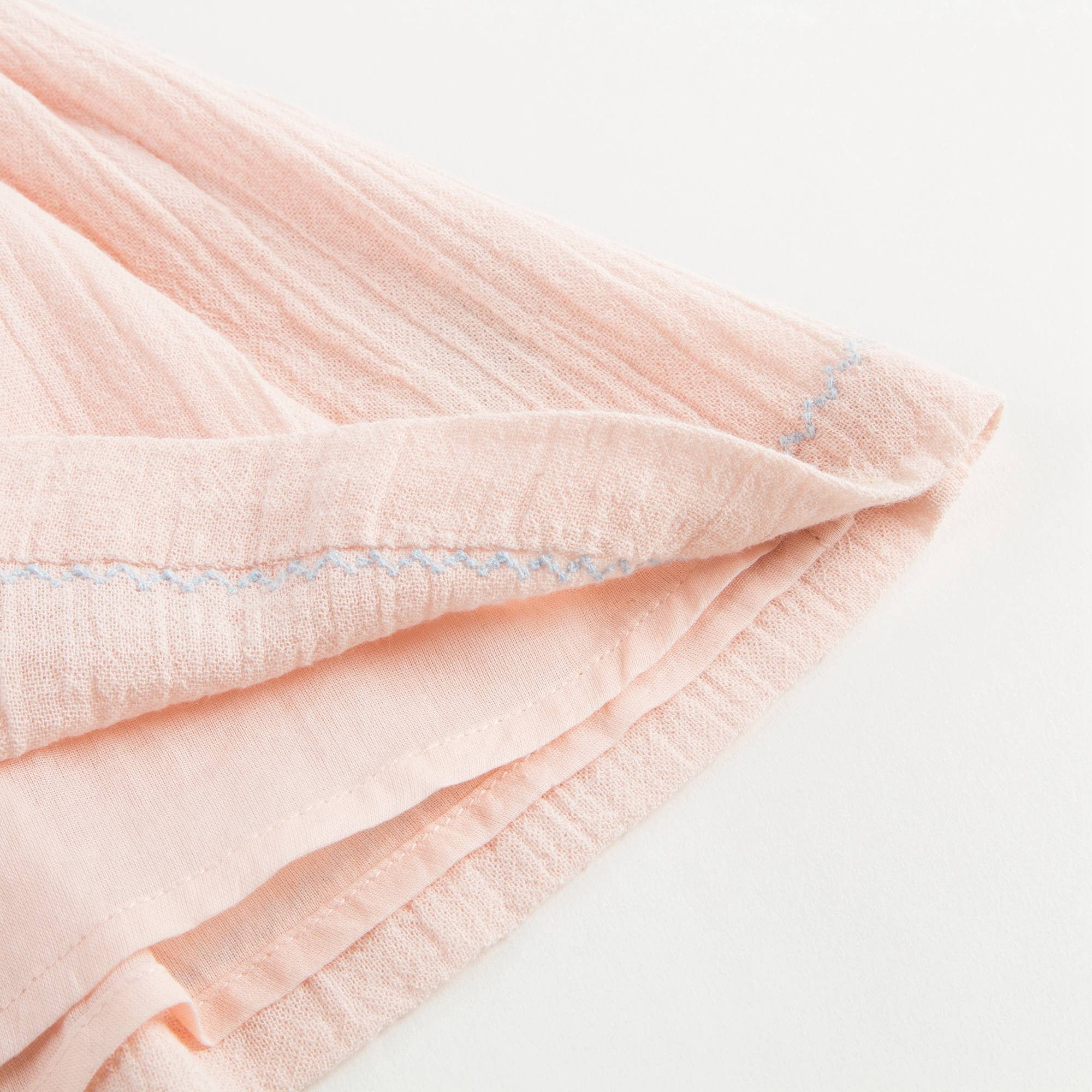Baby Girls Powder Pink Cotton Dress