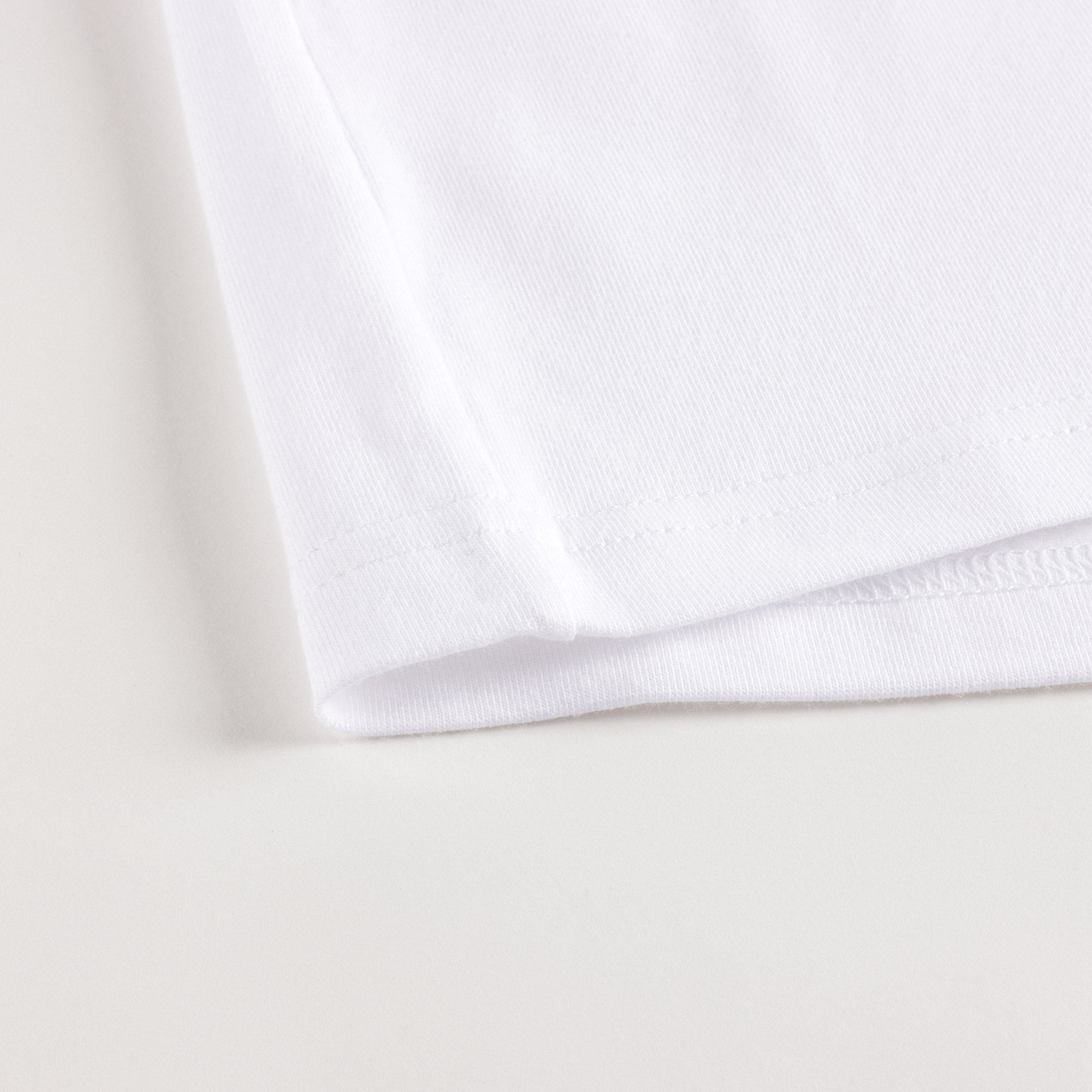 Girls White Cotton T-Shirt