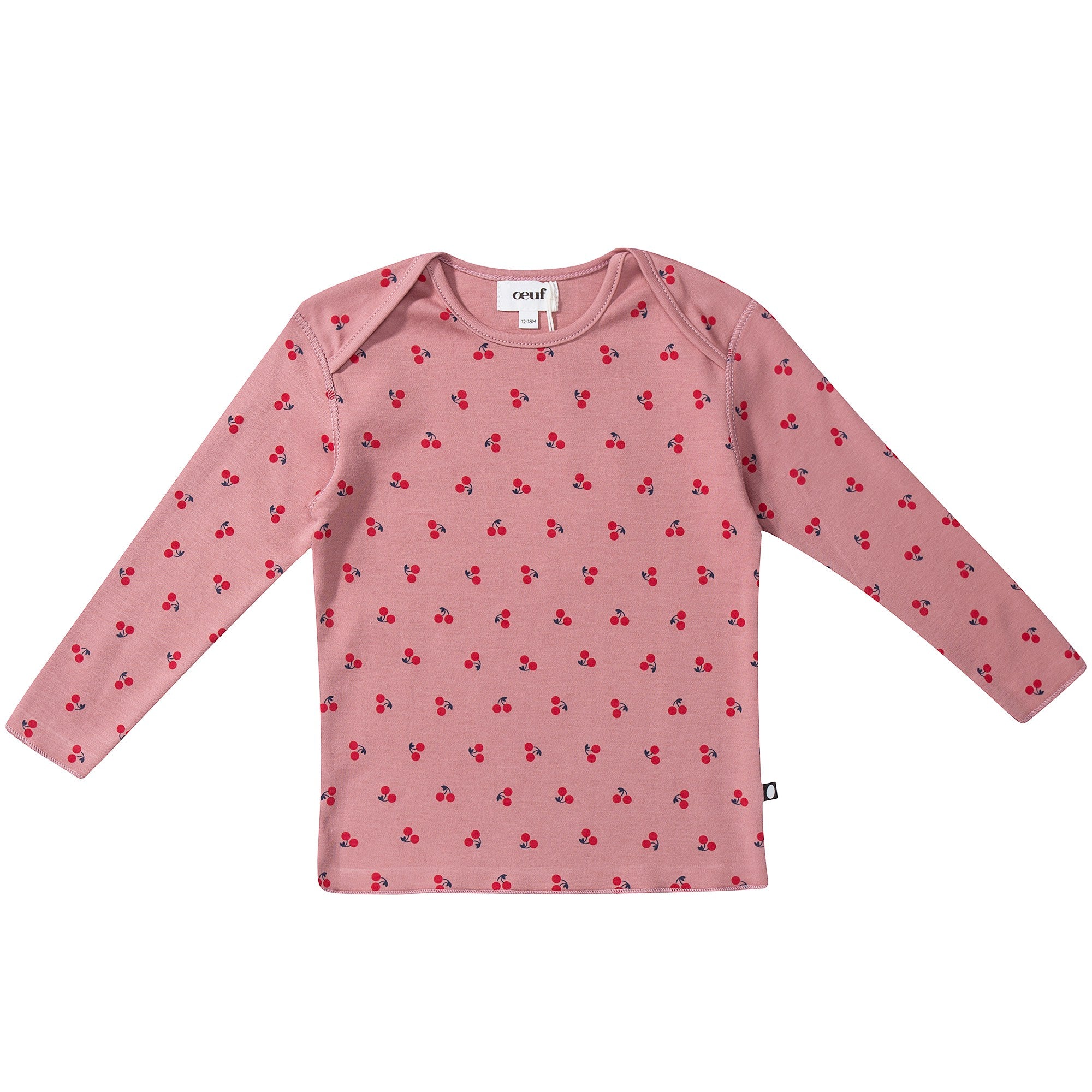 Baby Girls Pink Cherry Cotton T-shirt
