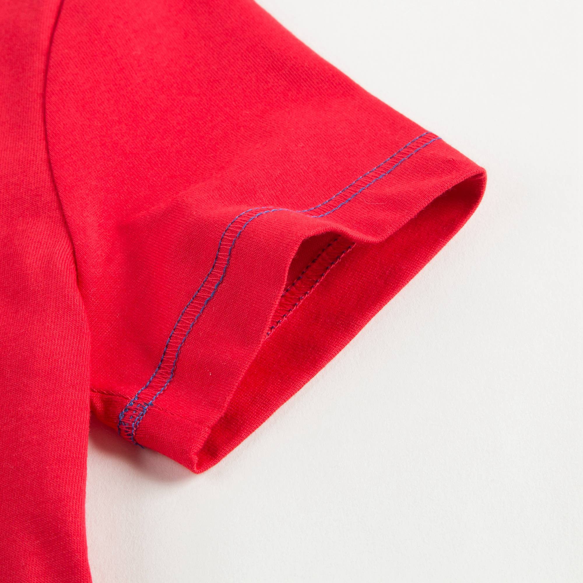 Boys Red Cotton T-Shirt
